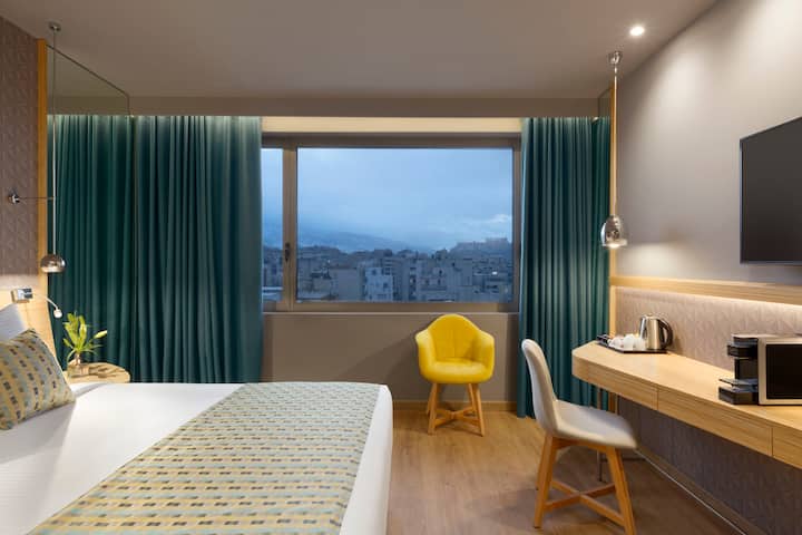 Guest room at the Wyndham Grand Athens in Athens, Other than US/Canada