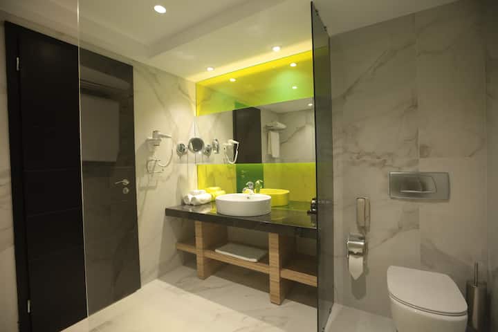 Guest room at the Wyndham Grand Athens in Athens, Other than US/Canada