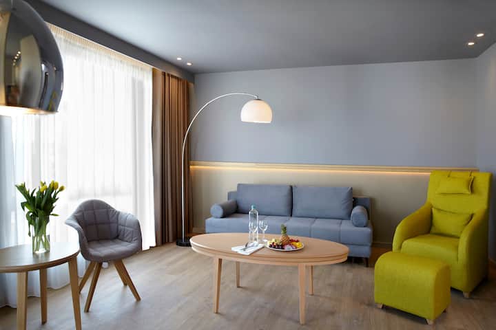 Guest room at the Wyndham Grand Athens in Athens, Other than US/Canada