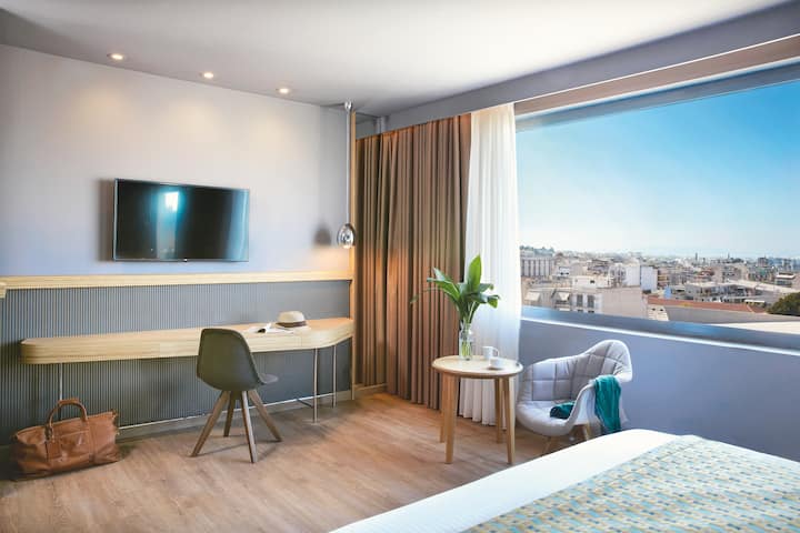 Guest room at the Wyndham Grand Athens in Athens, Other than US/Canada