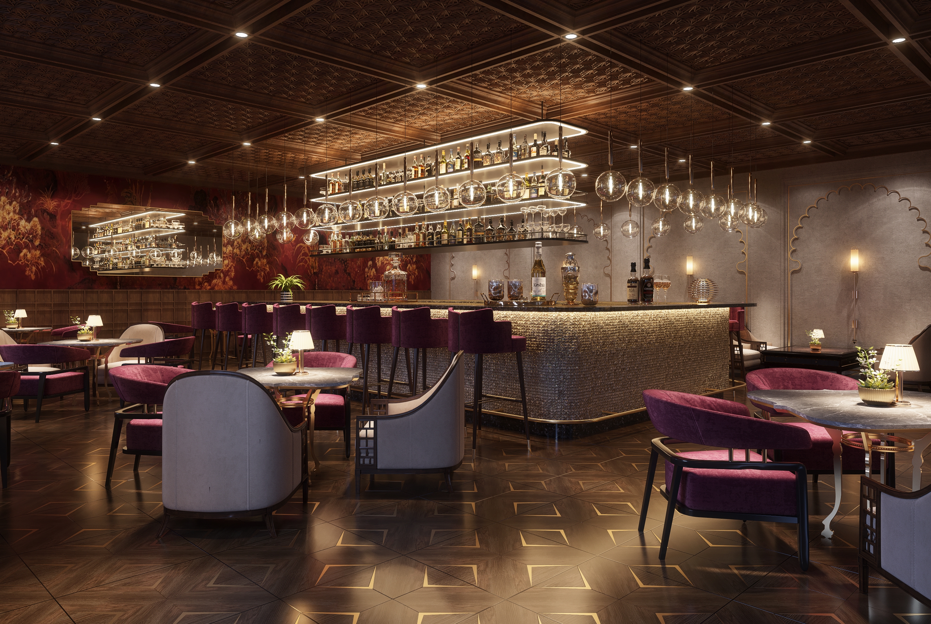 Bar at Wyndham Grand Udaipur Fateh Sagar Lake in Udaipur, Other than US/Canada