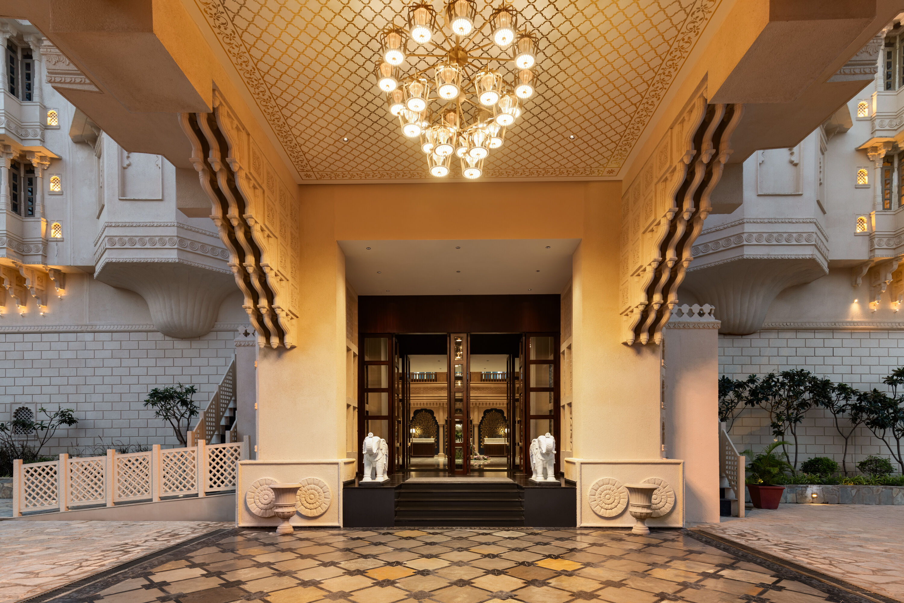 Exterior of Wyndham Grand Udaipur Fateh Sagar Lake hotel in Udaipur, Other than US/Canada