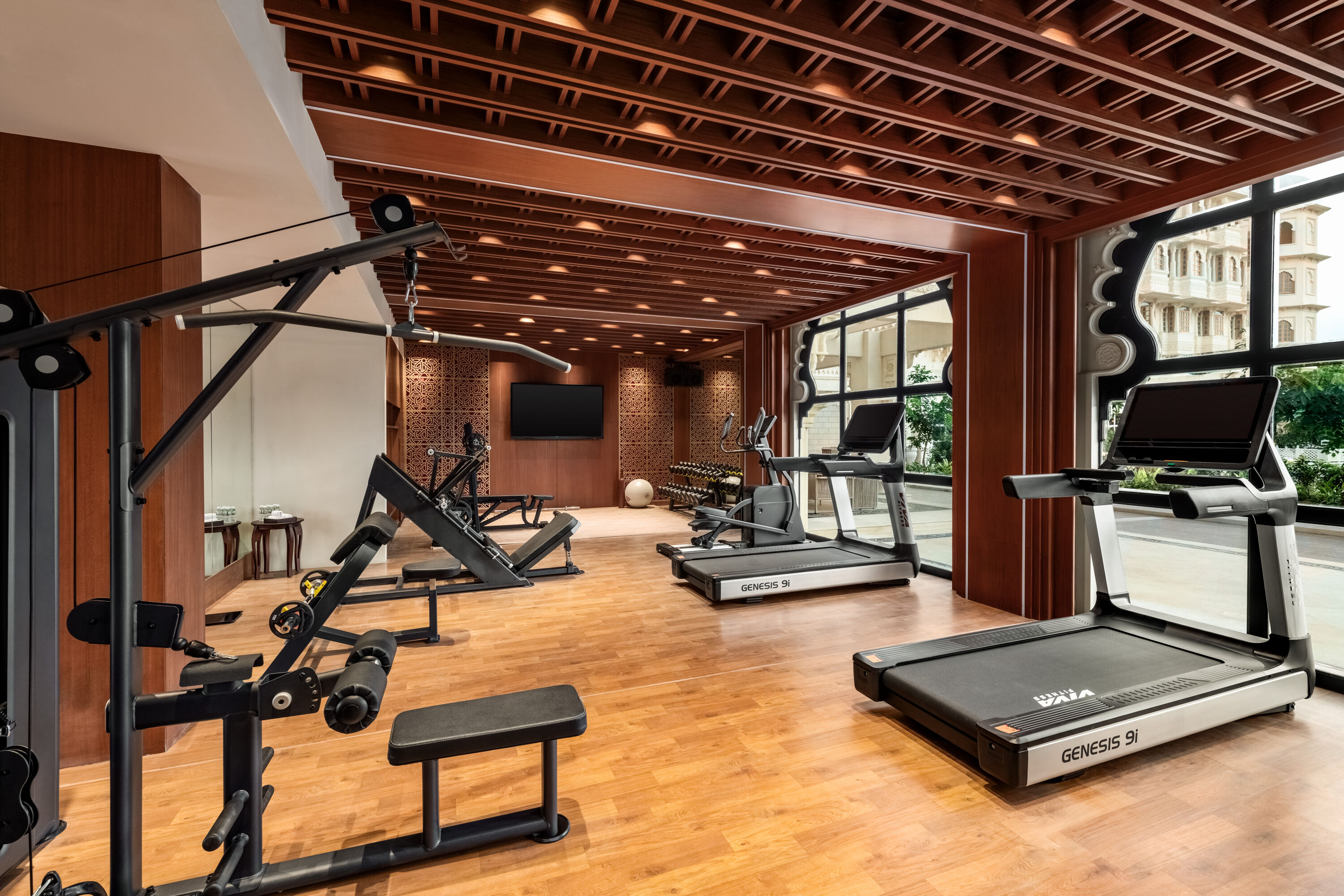 Fitness room at Wyndham Grand Udaipur Fateh Sagar Lake in Udaipur, Other than US/Canada