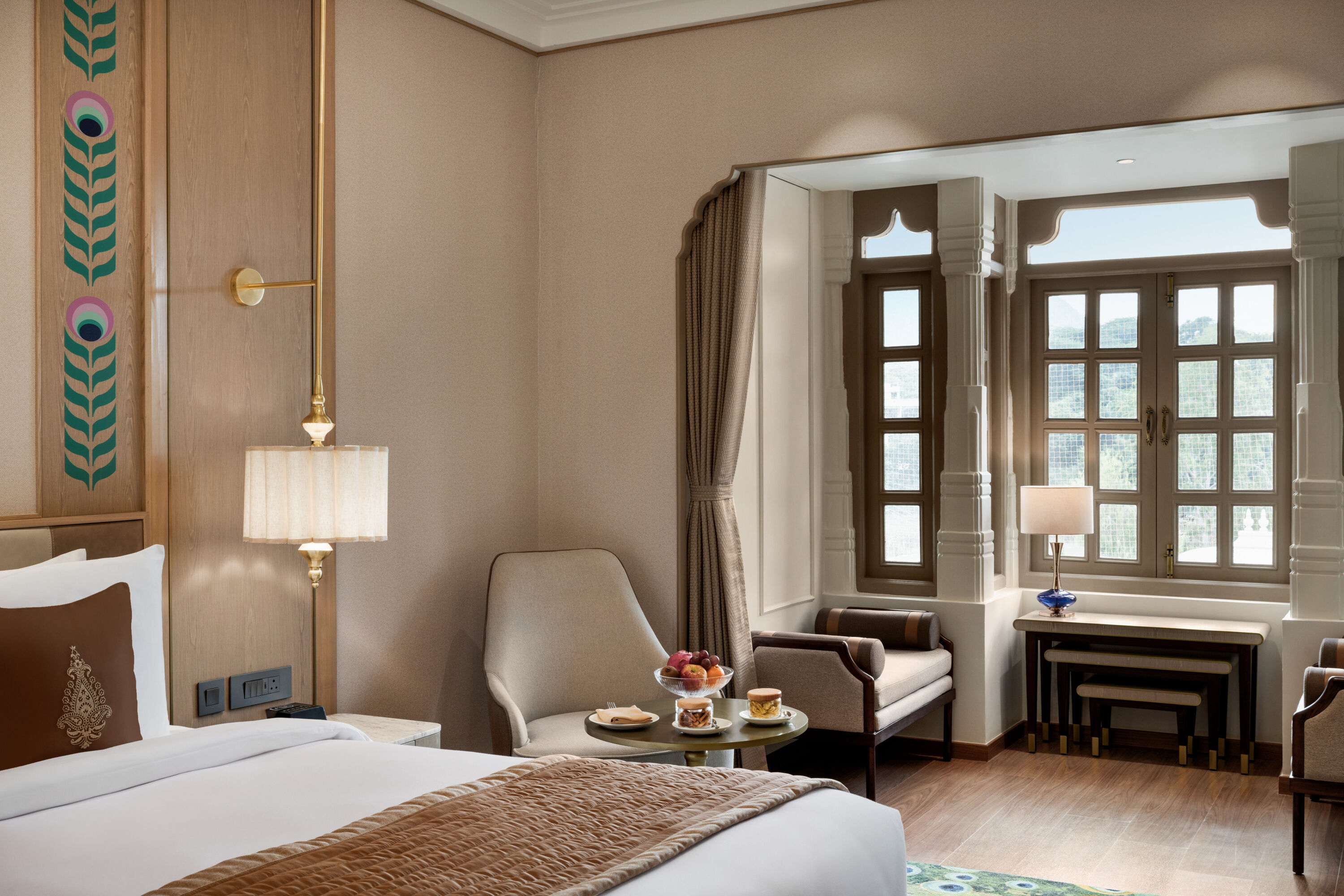 Guest room at the Wyndham Grand Udaipur Fateh Sagar Lake in Udaipur, Other than US/Canada