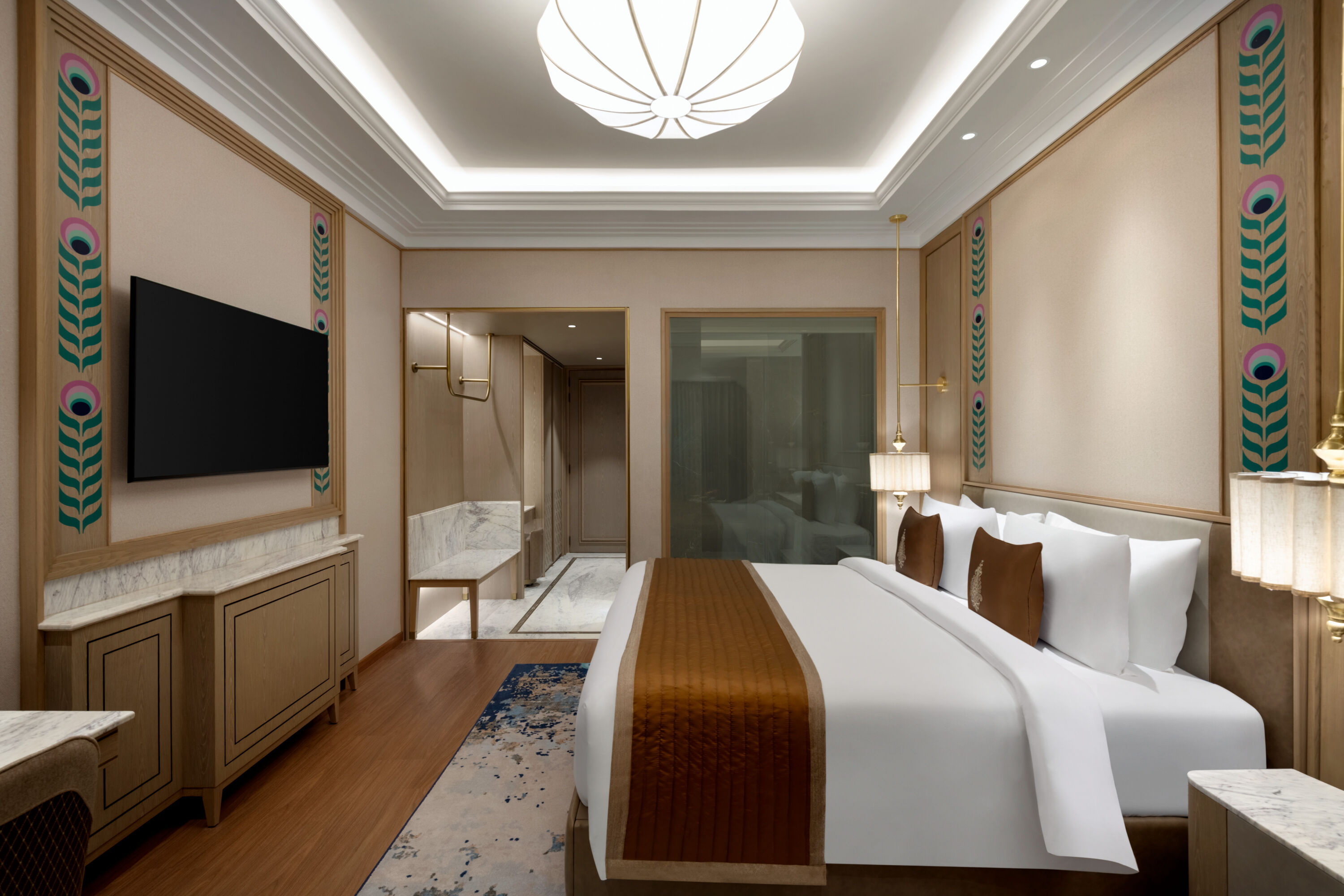 Guest room at the Wyndham Grand Udaipur Fateh Sagar Lake in Udaipur, Other than US/Canada