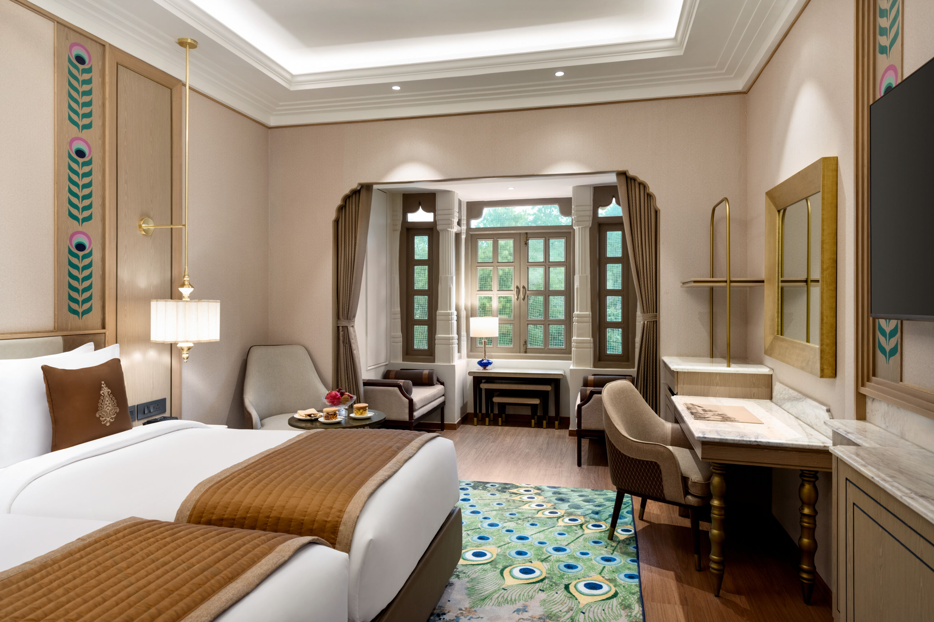 Guest room at the Wyndham Grand Udaipur Fateh Sagar Lake in Udaipur, Other than US/Canada
