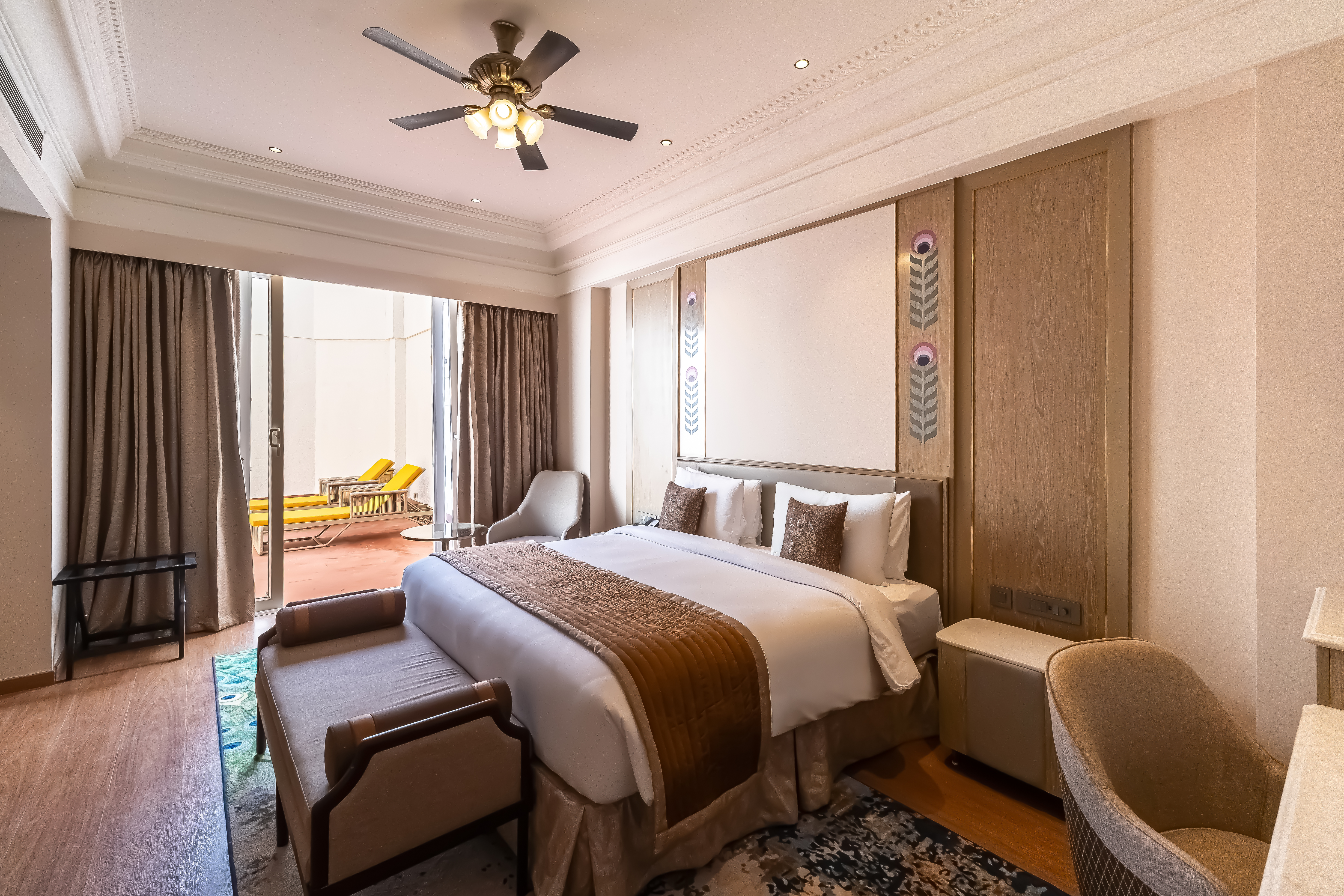 Guest room at the Wyndham Grand Udaipur Fateh Sagar Lake in Udaipur, Other than US/Canada