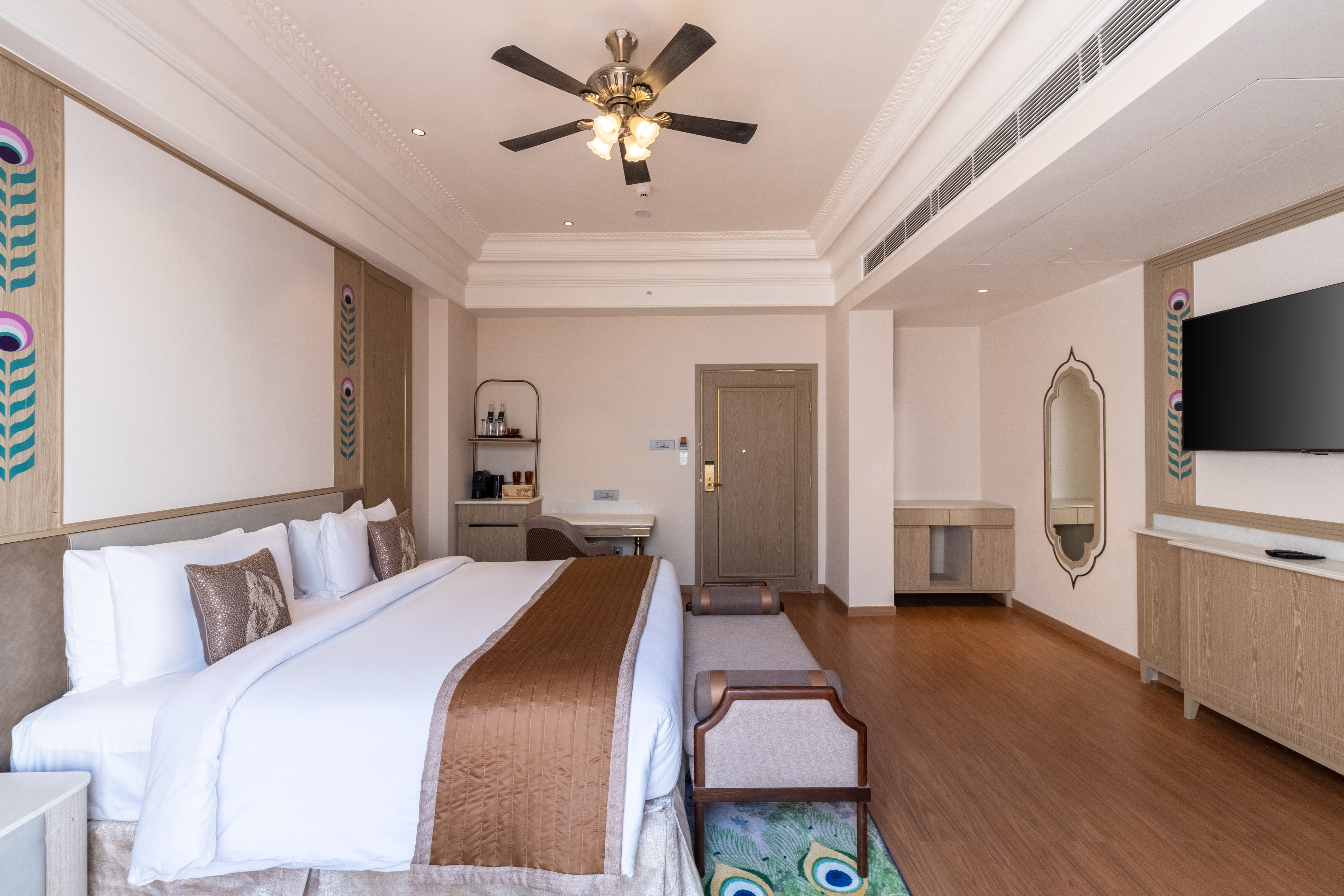 Guest room at the Wyndham Grand Udaipur Fateh Sagar Lake in Udaipur, Other than US/Canada