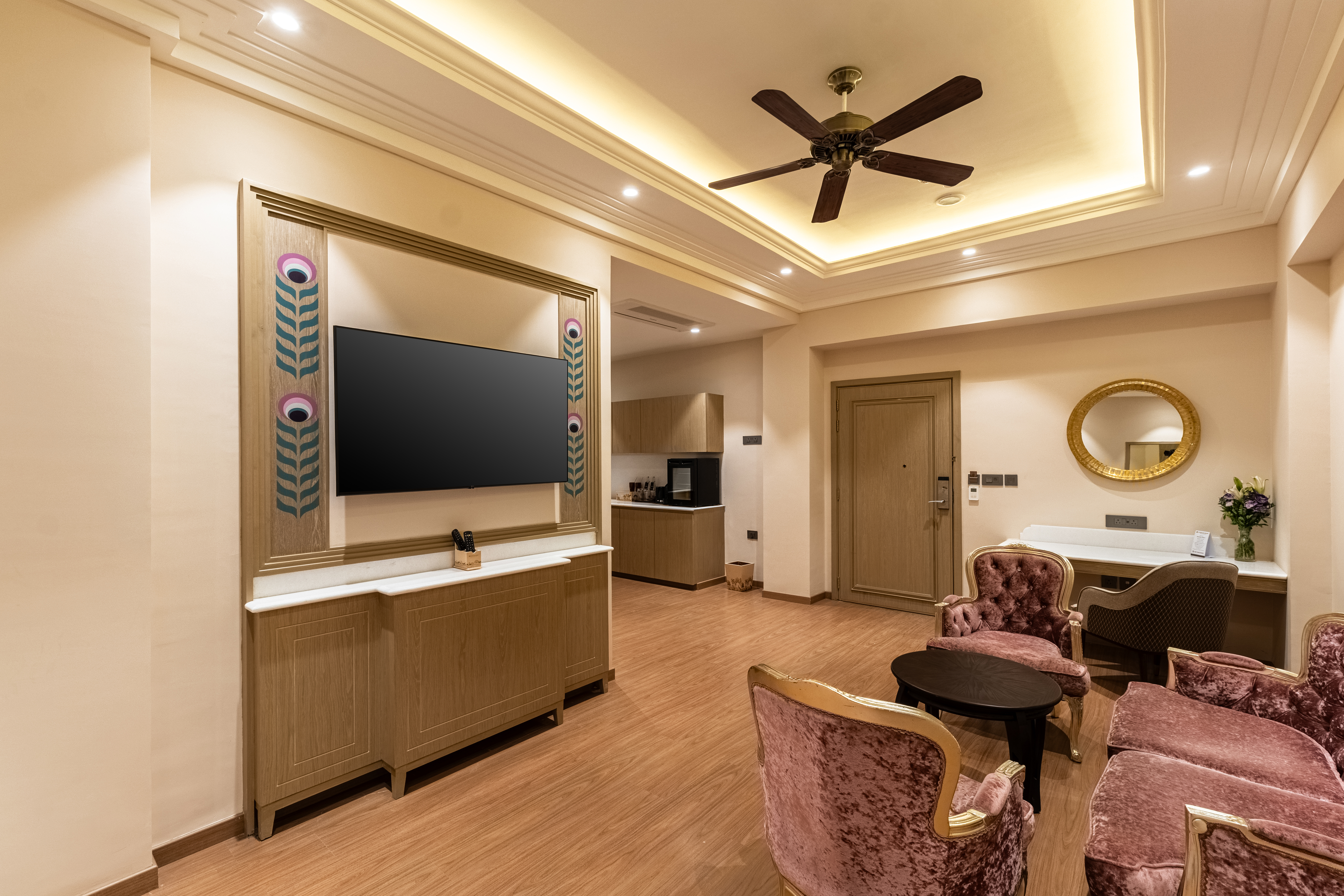 Guest room at the Wyndham Grand Udaipur Fateh Sagar Lake in Udaipur, Other than US/Canada