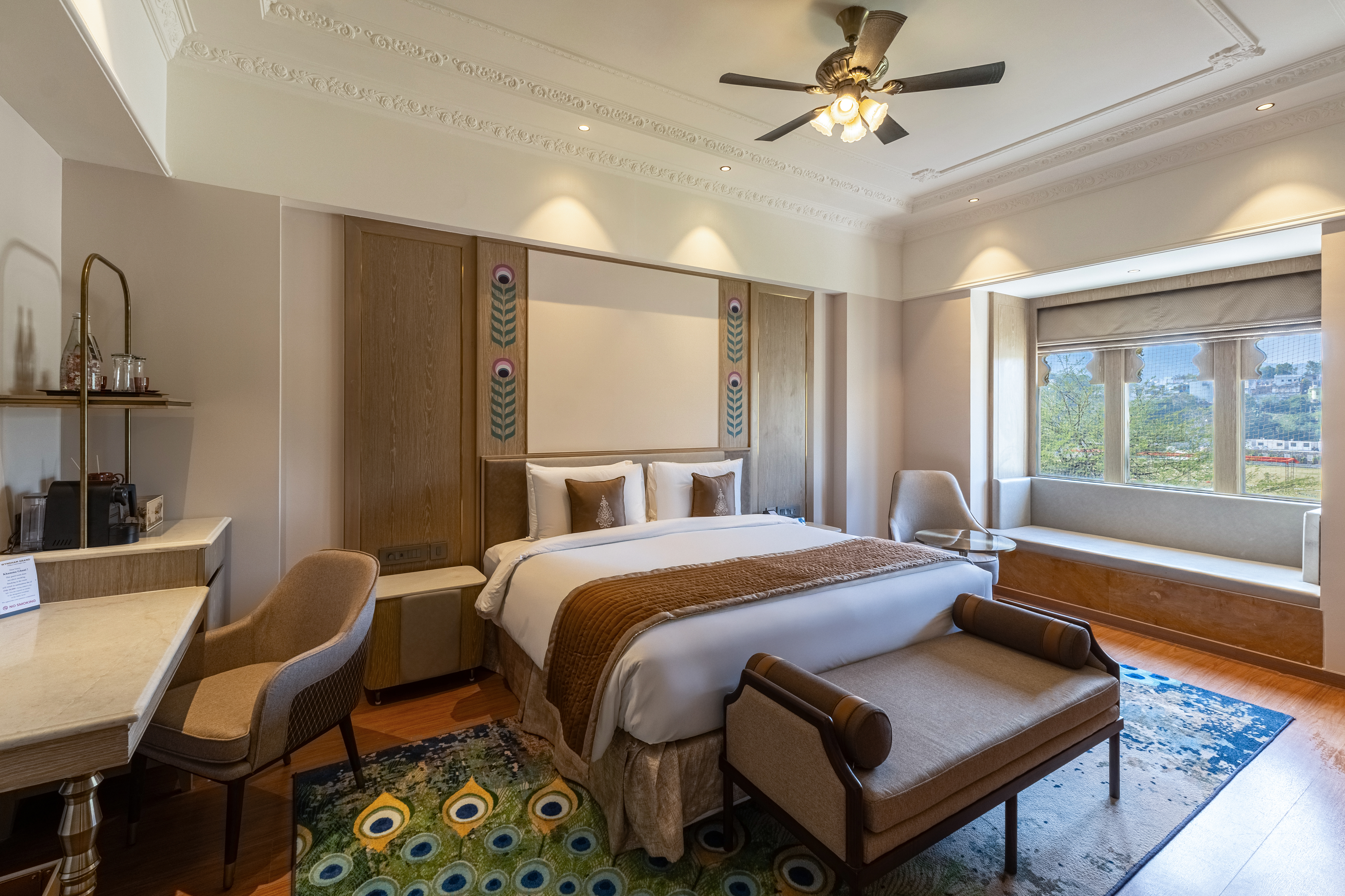Guest room at the Wyndham Grand Udaipur Fateh Sagar Lake in Udaipur, Other than US/Canada
