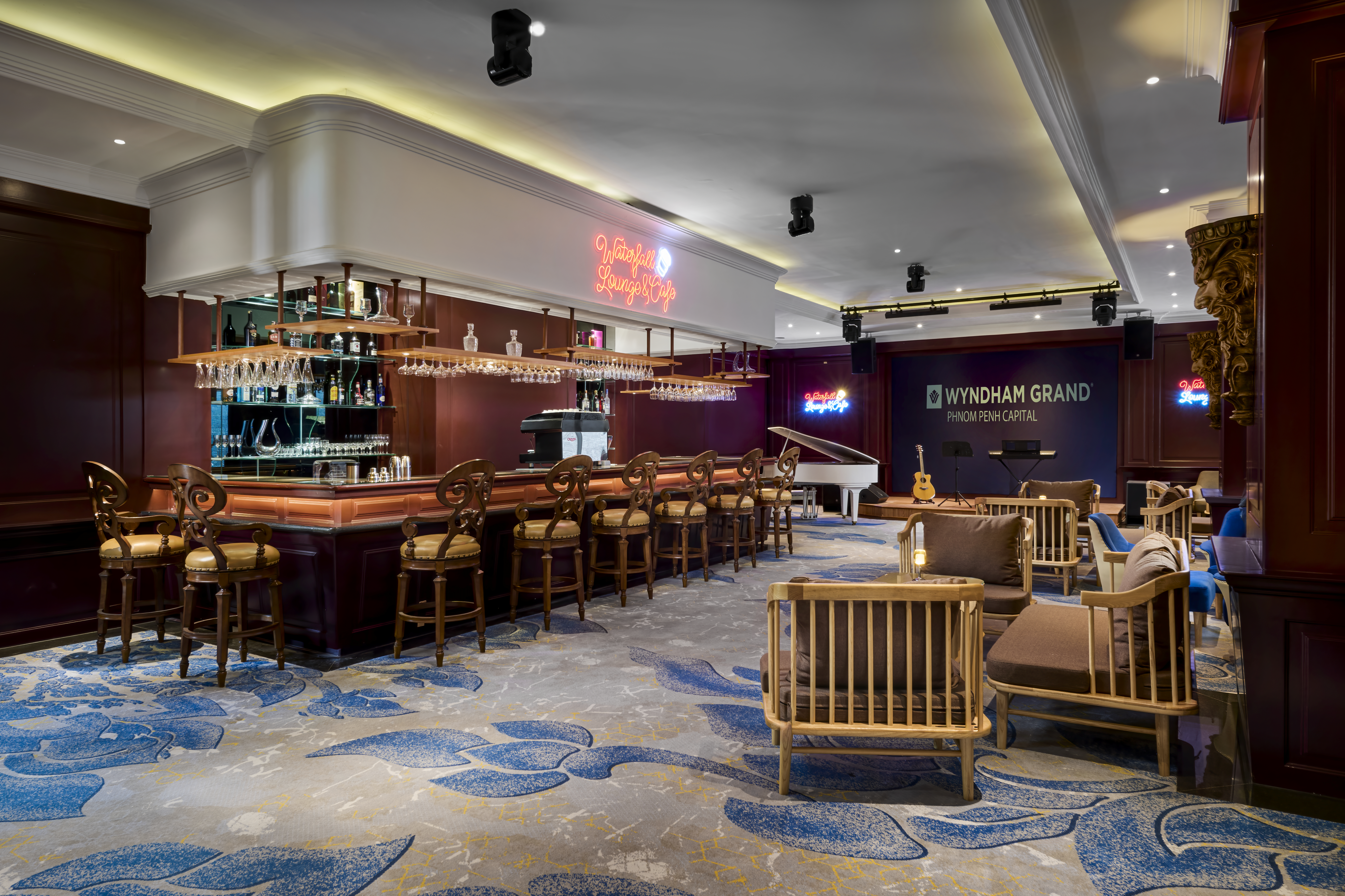 Lobby bar at Wyndham Grand Phnom Penh Capital in Phnom Penh, Other than US/Canada