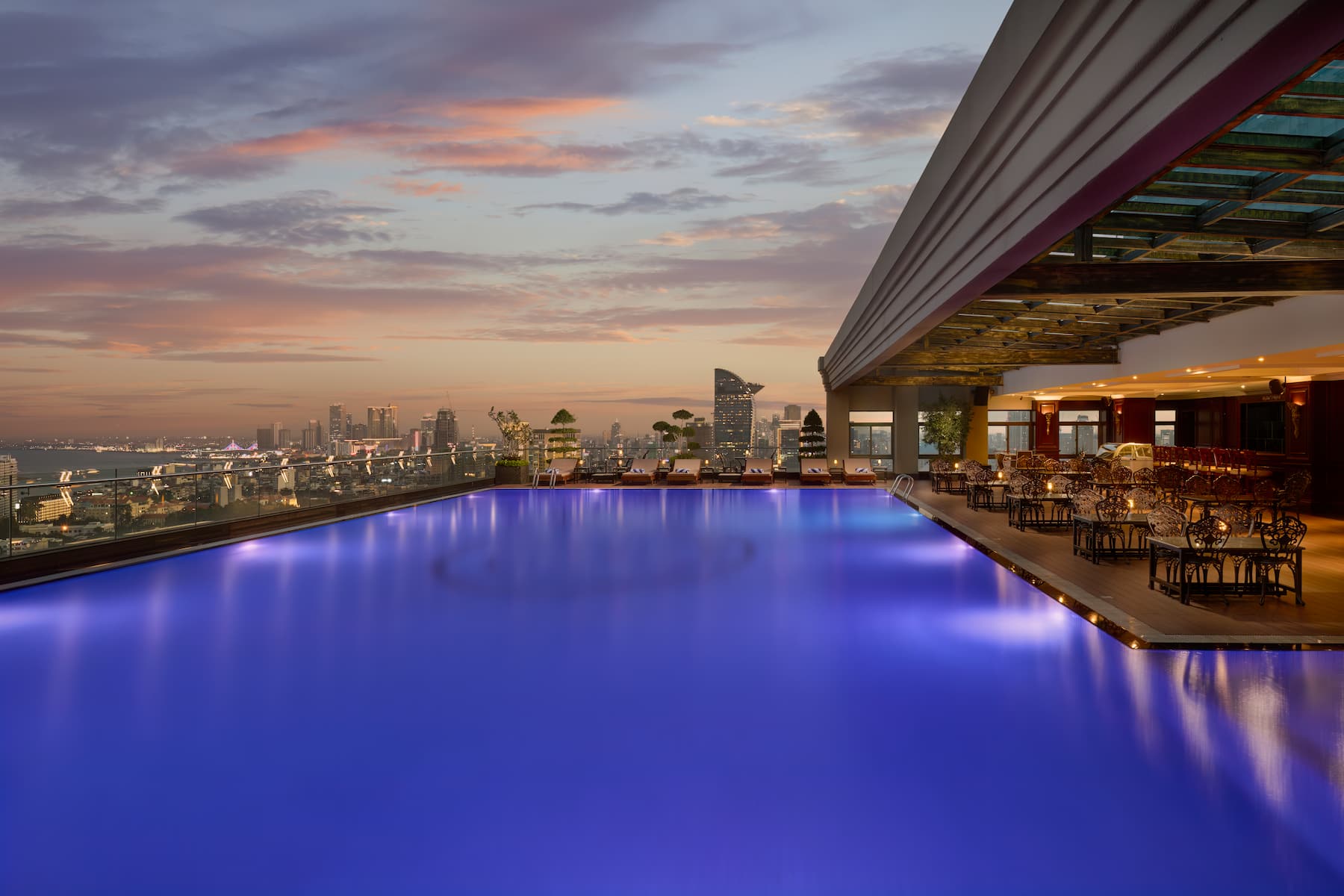 Pool at the Wyndham Grand Phnom Penh Capital in Phnom Penh, Other than US/Canada