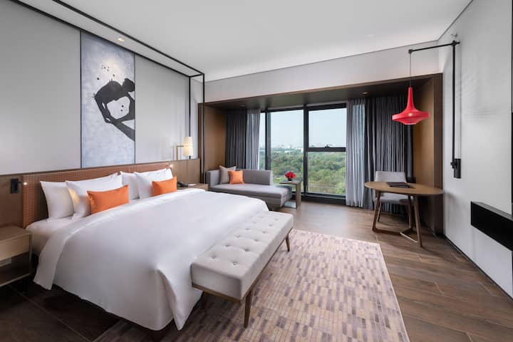 Guest room at the Wyndham Grand Yangon in Yangon, Other than US/Canada