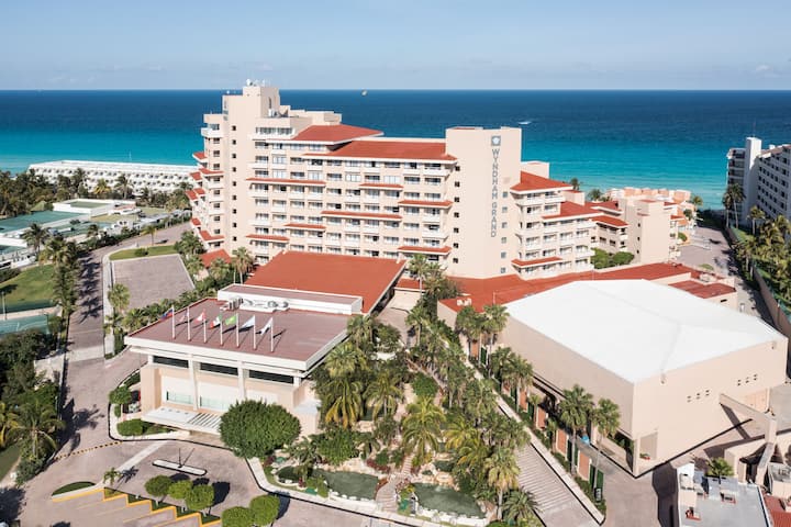 Aerial View of Wyndham Grand Cancun All Inclusive Resort & Villas hotel in Cancun, Other than US/Canada
