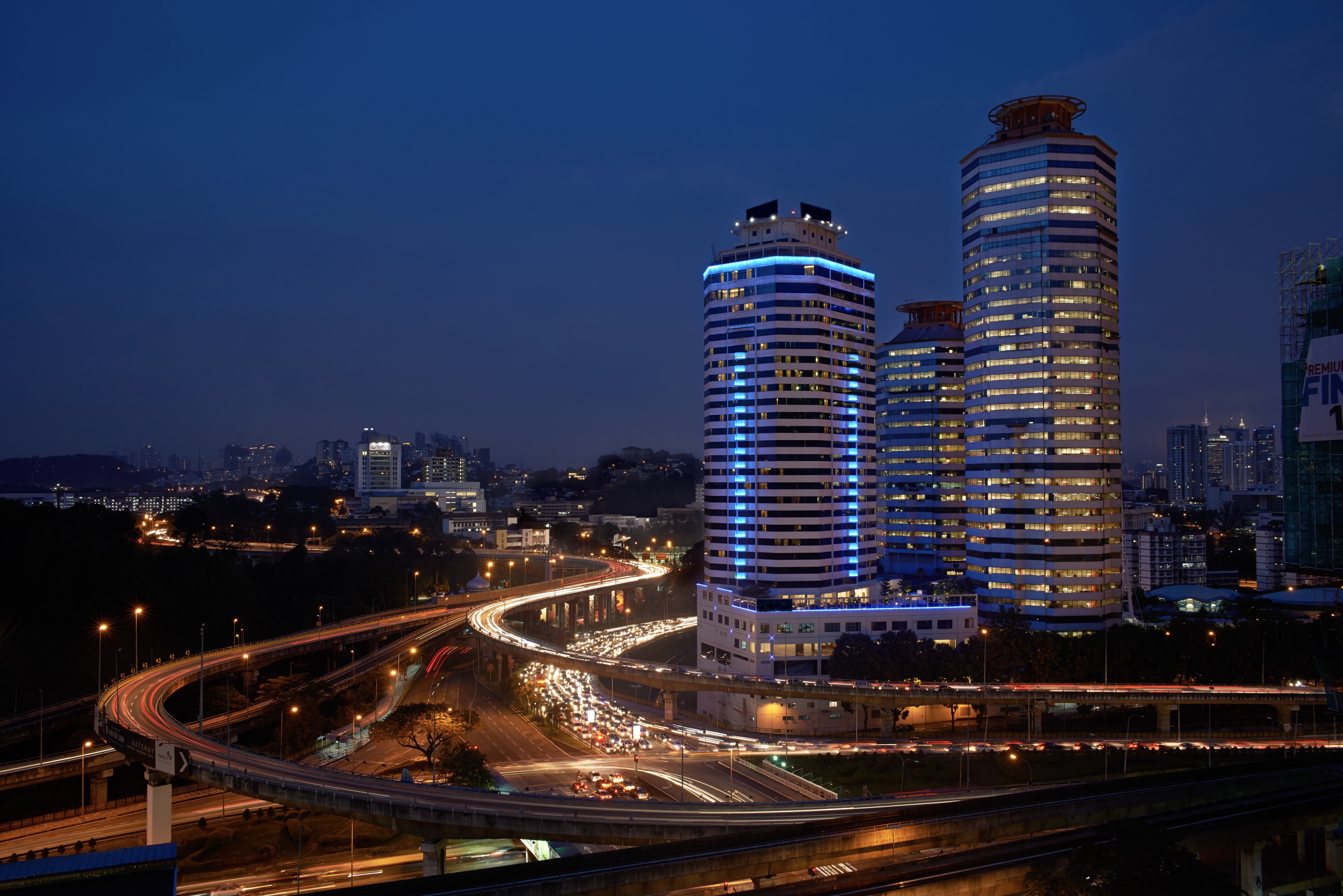 Exterior Night Image of Wyndham Grand Bangsar Kuala Lumpur hotel in Kuala Lumpur, Other than US/Canada