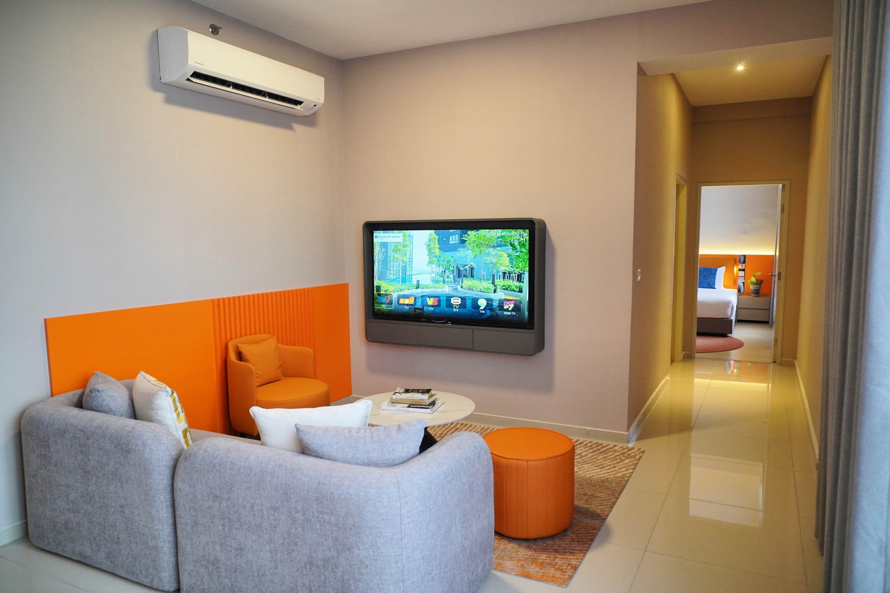 Guest room at the Wyndham Grand i-City in Shah Alam, Other than US/Canada