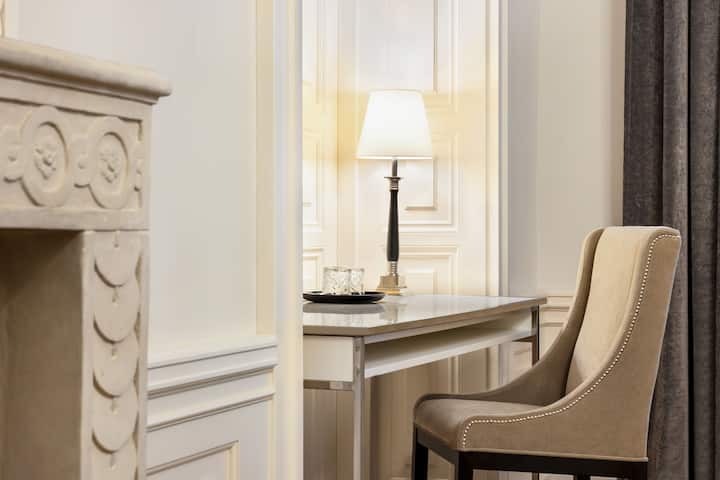 Guest room at the Wyndham Grand Krakow Old Town in Cracow, Other than US/Canada