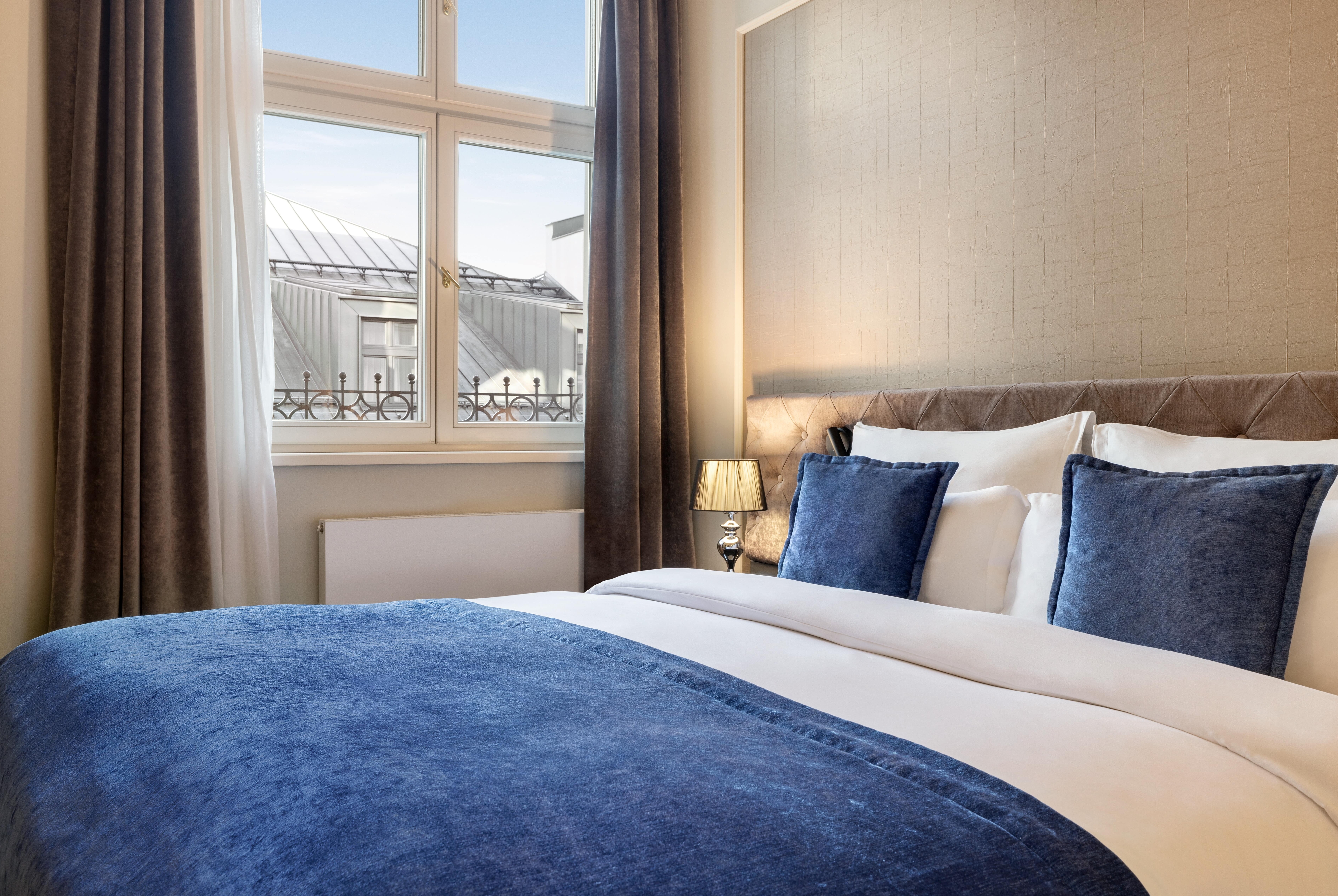 Guest room at the Wyndham Grand Krakow Old Town in Cracow, Other than US/Canada