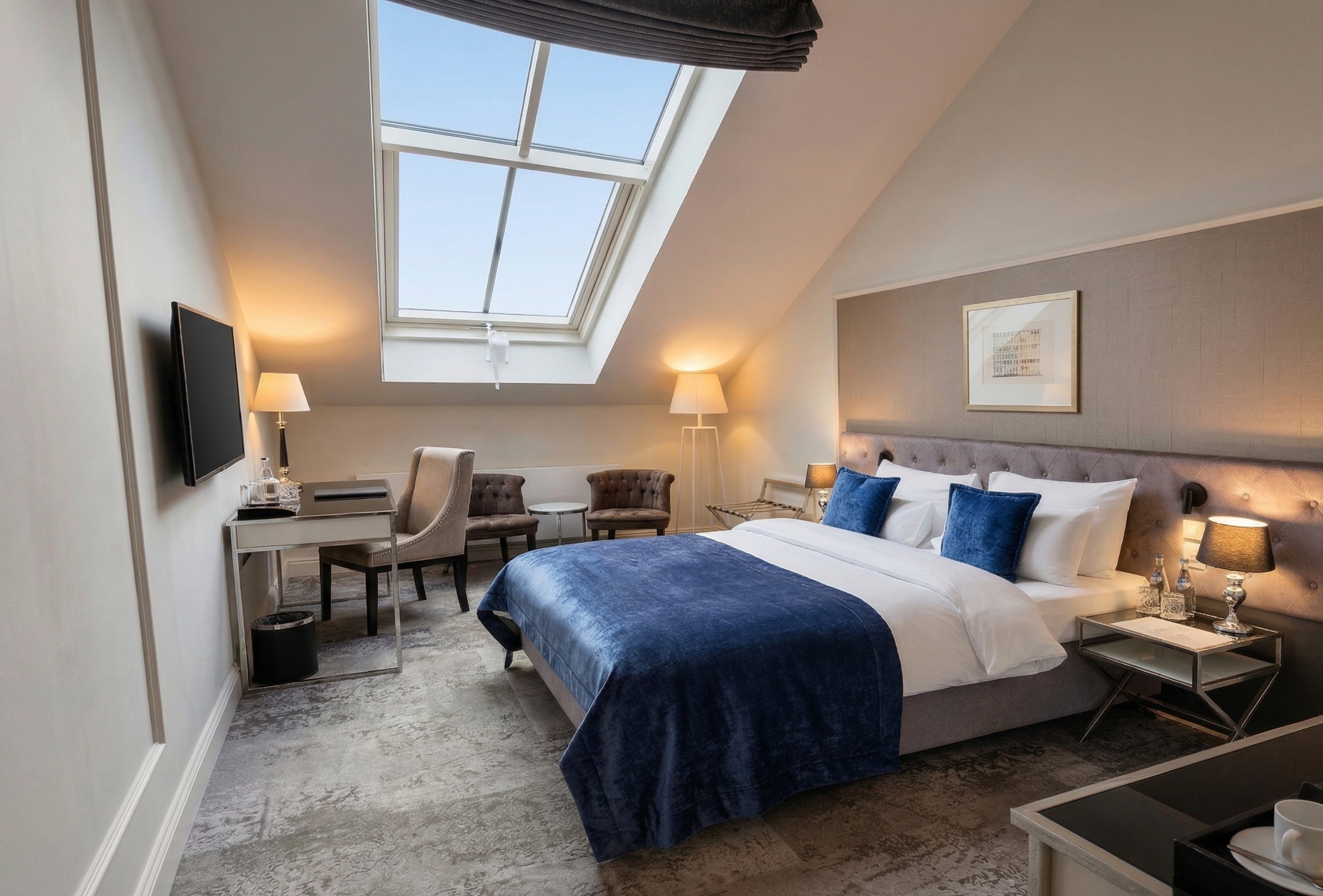 Guest room at the Wyndham Grand Krakow Old Town in Cracow, Other than US/Canada