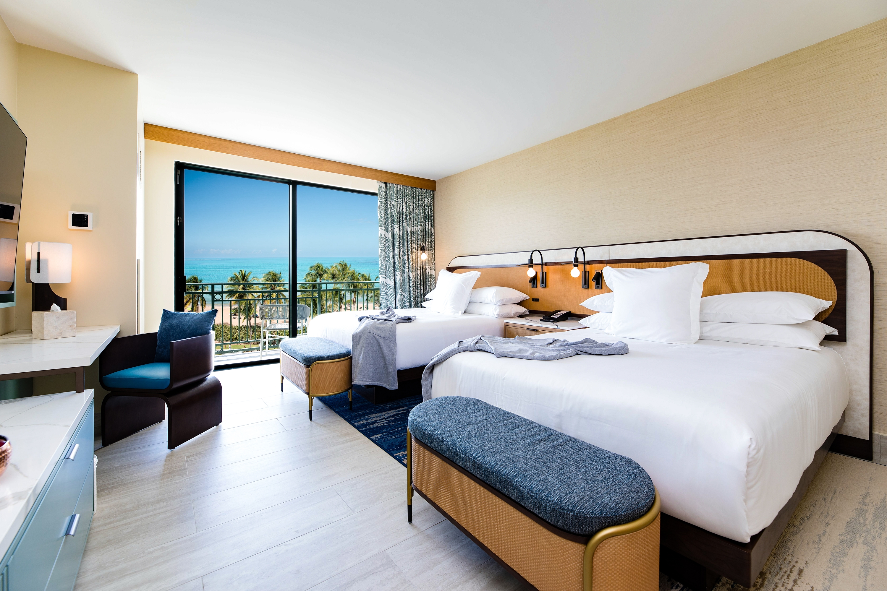 Guest room at the Wyndham Grand Rio Mar Rainforest Beach and Golf Resort in Rio Grande, Other than US/Canada