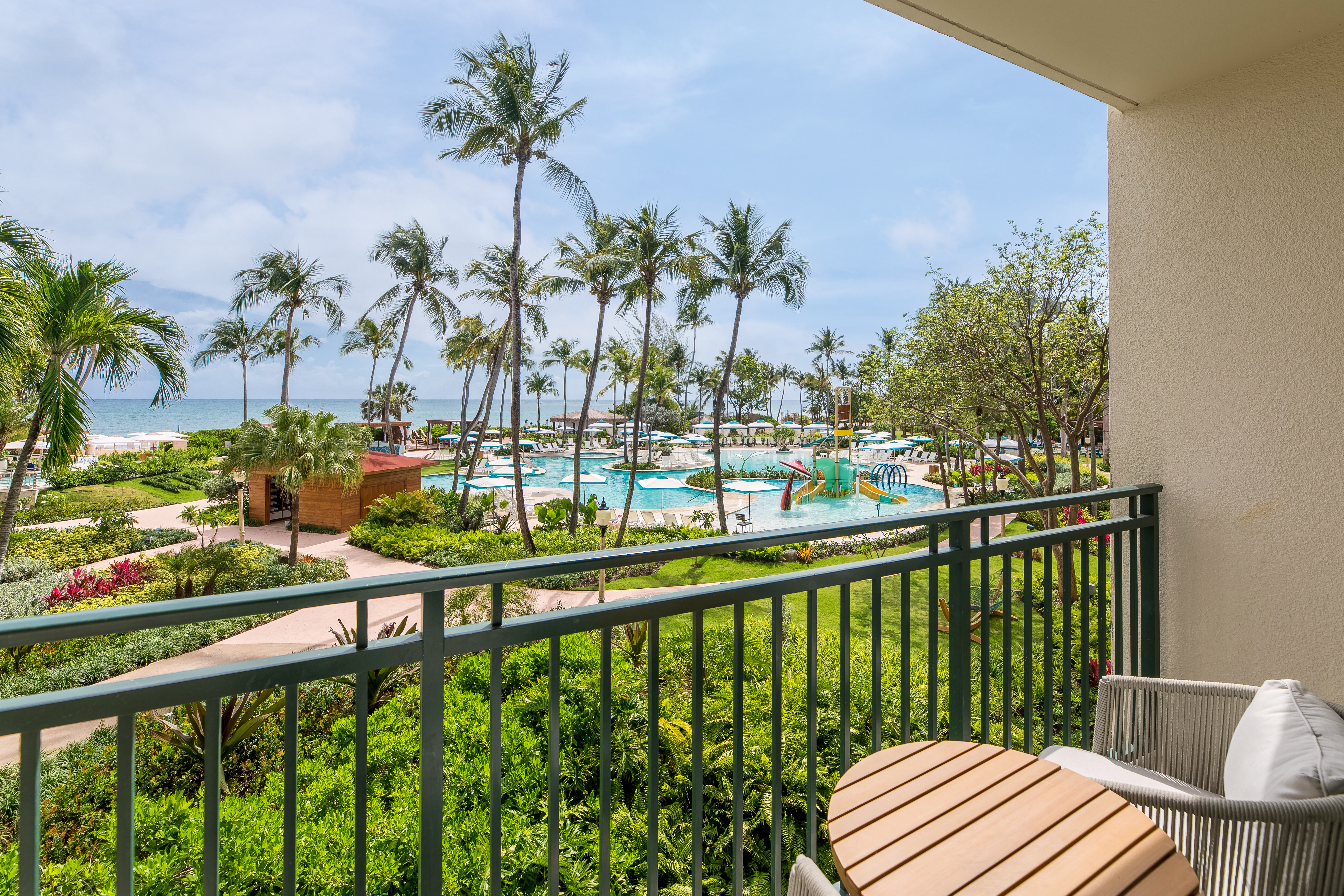 Guest room balcony at Wyndham Grand Rio Mar Rainforest Beach and Golf Resort in Rio Grande, Other than US/Canada