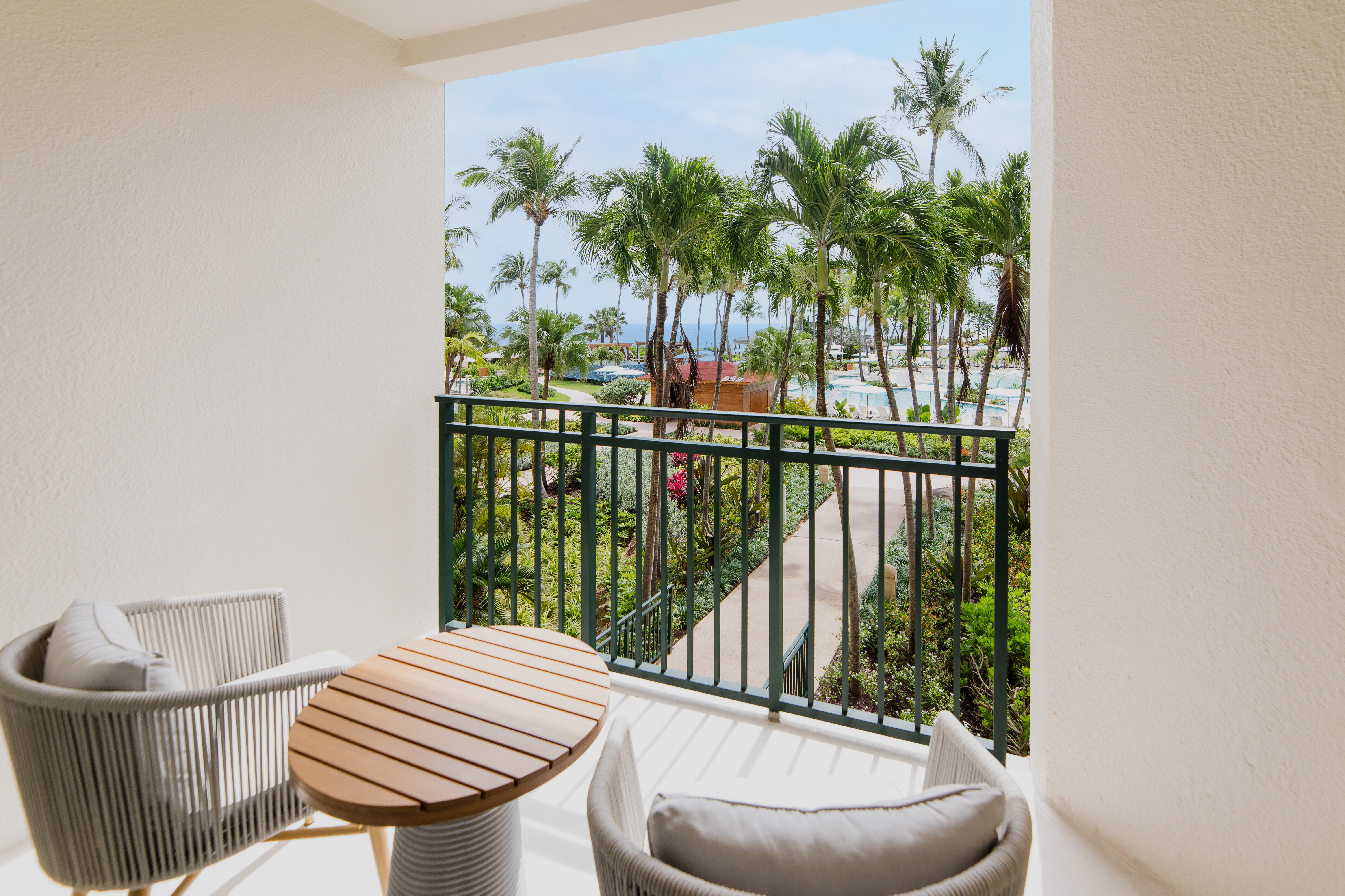Guest room balcony at Wyndham Grand Rio Mar Rainforest Beach and Golf Resort in Rio Grande, Other than US/Canada