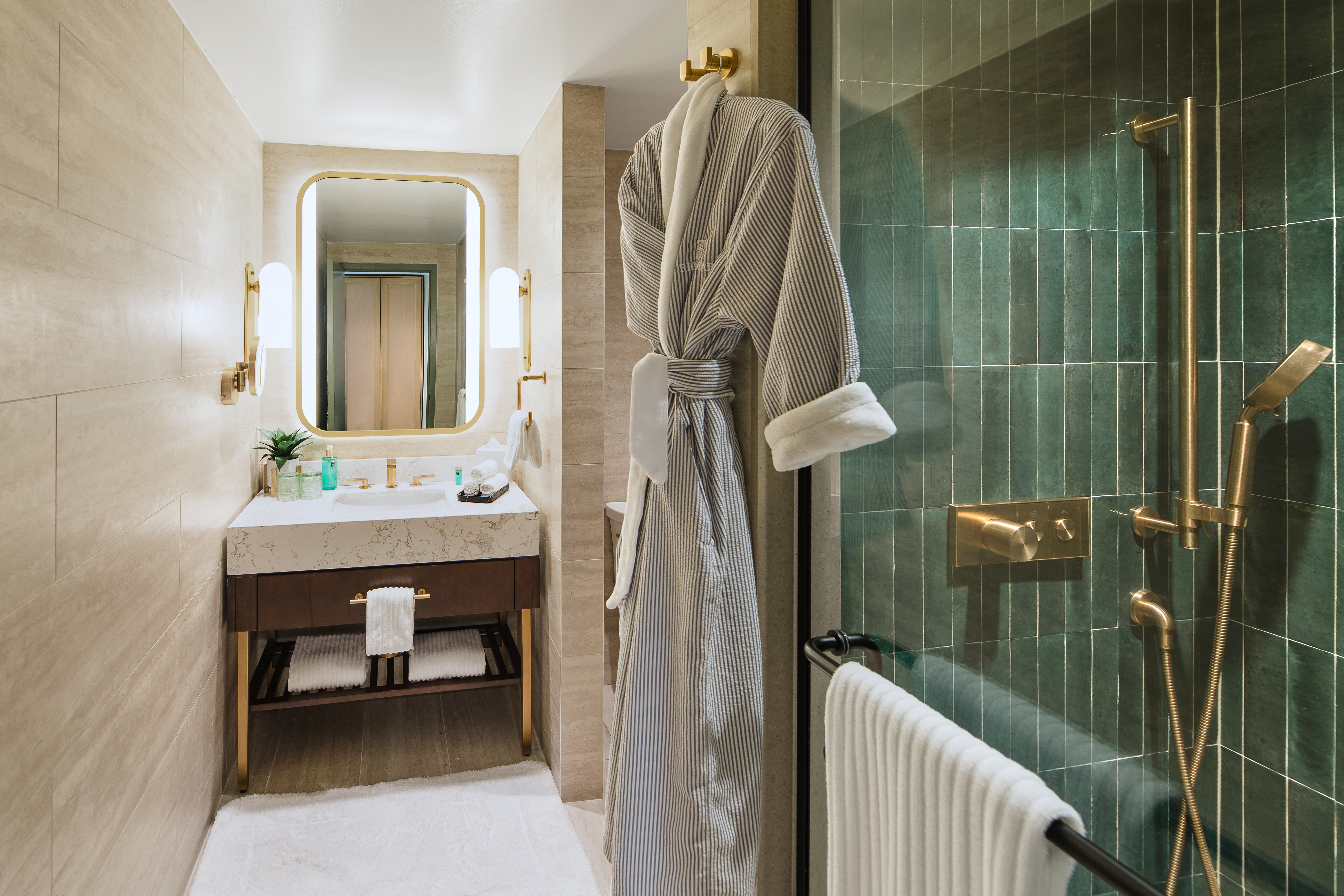 Guest room bath at the Wyndham Grand Rio Mar Rainforest Beach and Golf Resort in Rio Grande, Other than US/Canada