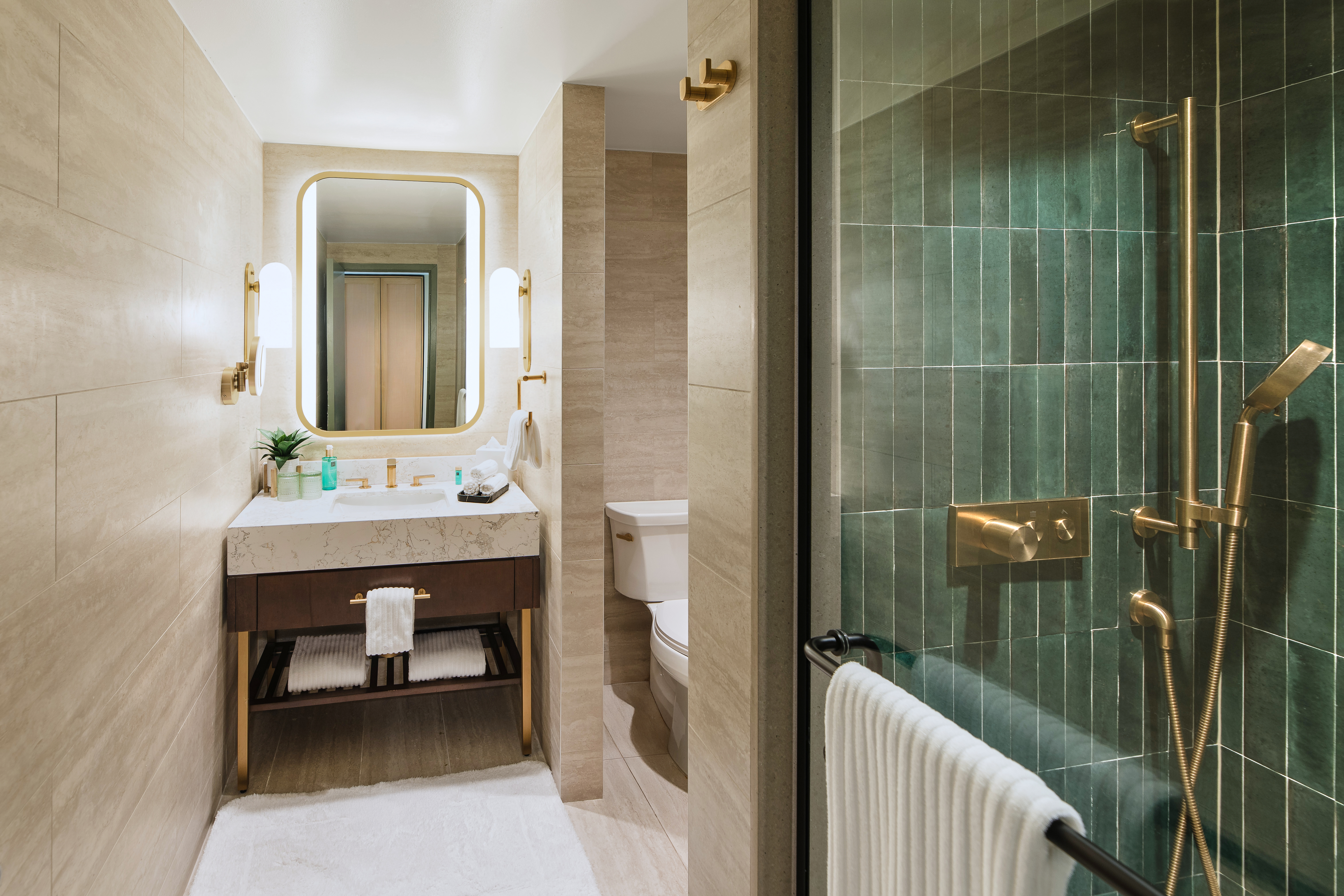 Guest room bath at the Wyndham Grand Rio Mar Rainforest Beach and Golf Resort in Rio Grande, Other than US/Canada