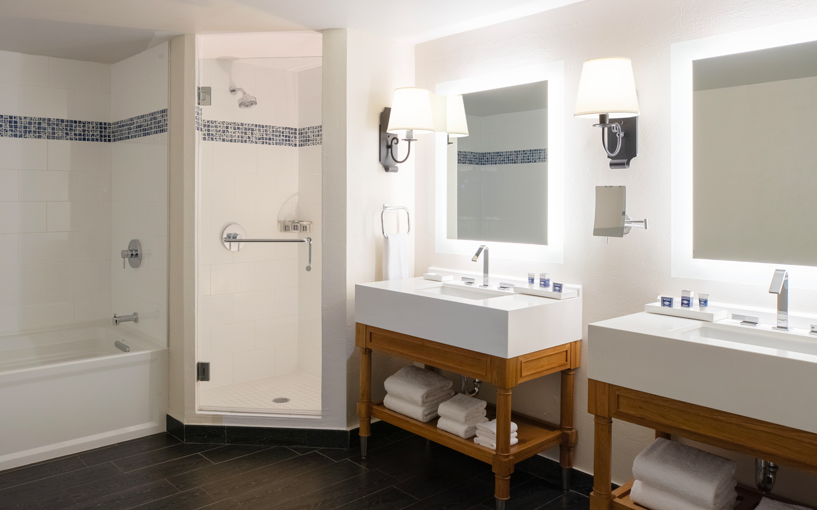 Guest room bath at the Wyndham Grand Rio Mar Rainforest Beach and Golf Resort in Rio Grande, Other than US/Canada