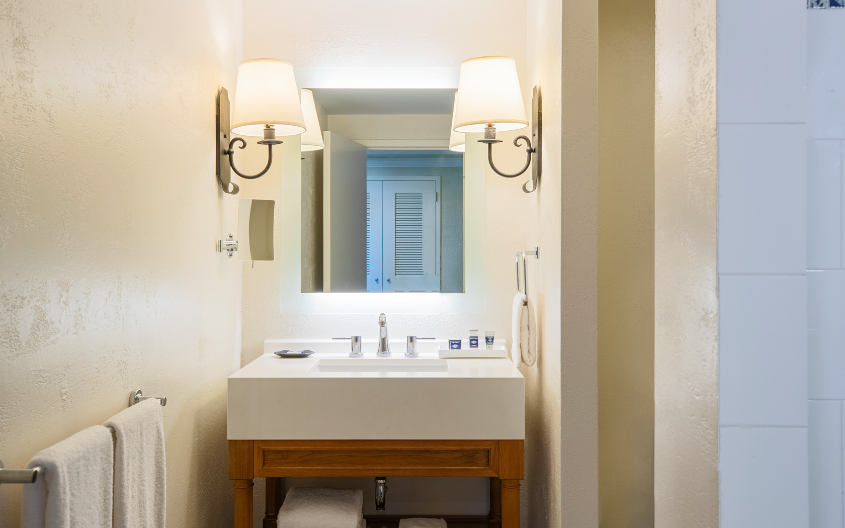 Guest room bath at the Wyndham Grand Rio Mar Rainforest Beach and Golf Resort in Rio Grande, Other than US/Canada