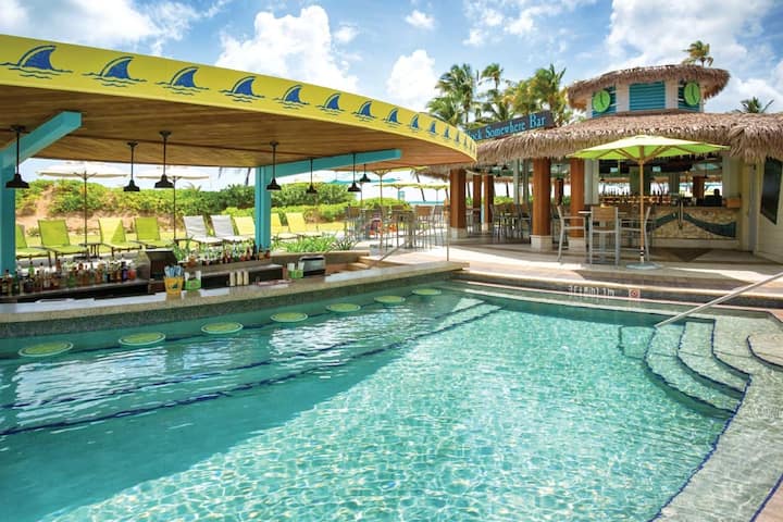 Pool bar at the Wyndham Grand Rio Mar Rainforest Beach and Golf Resort in Rio Grande, Other than US/Canada