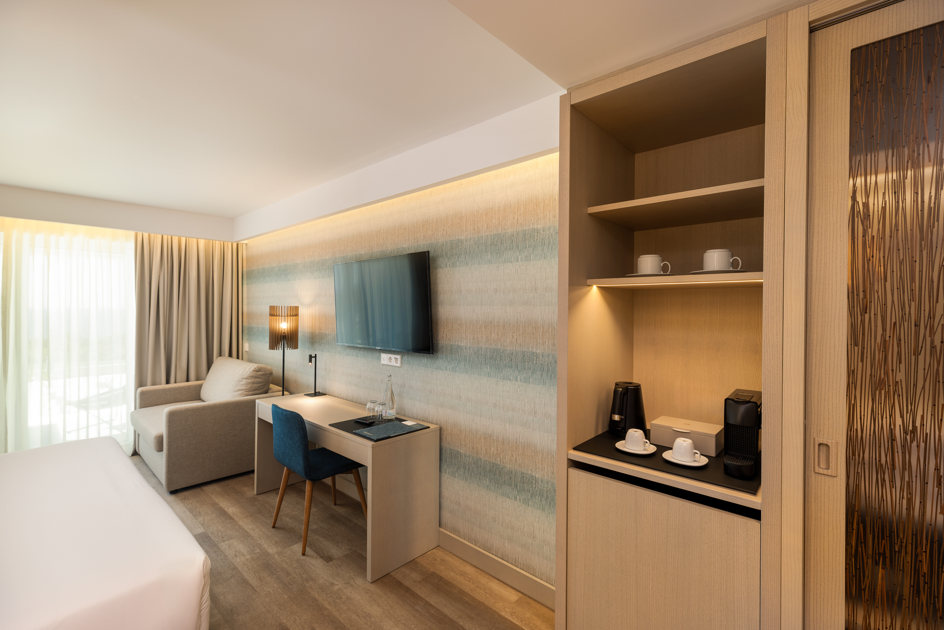 Guest room at the Wyndham Grand Carvoeiro Algarve in Carvoeiro, Other than US/Canada