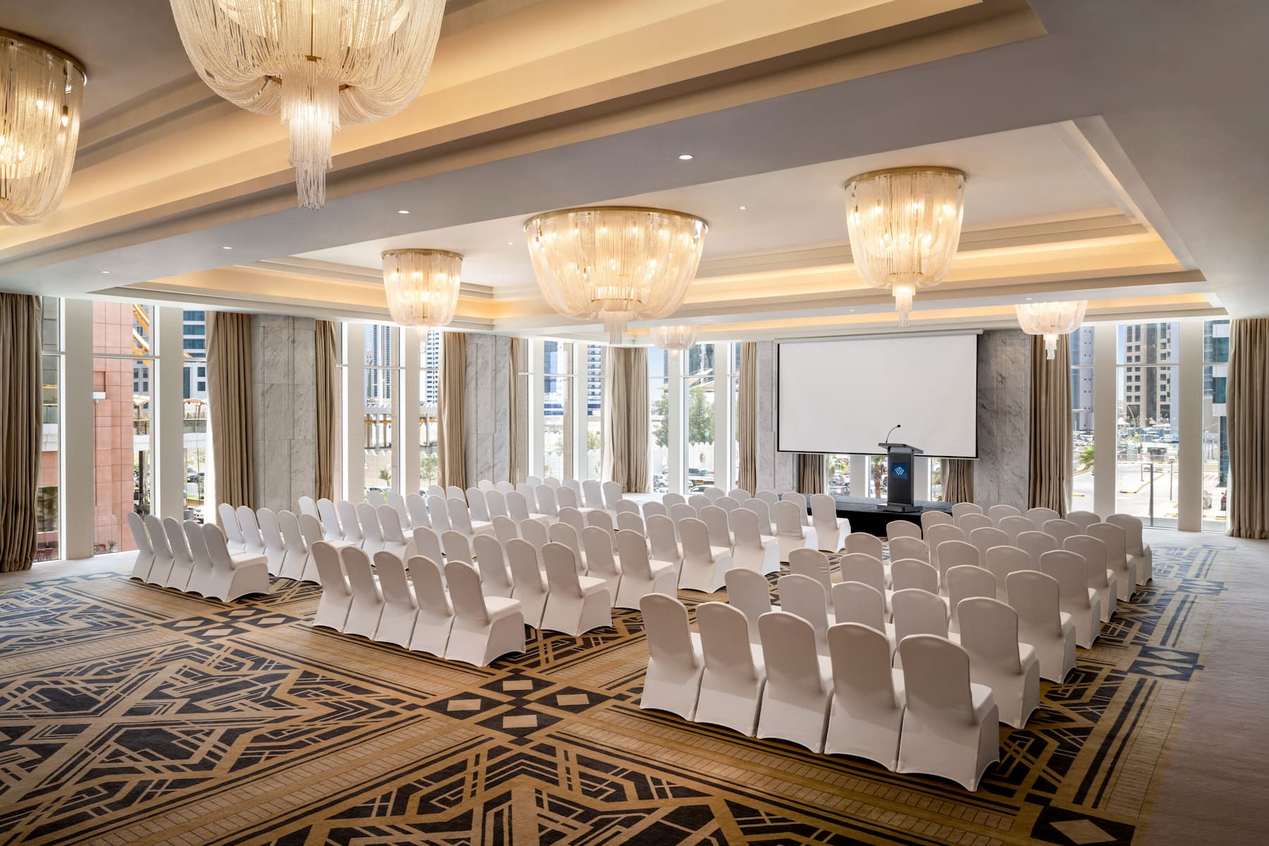 Wyndham Grand Doha West Bay Beach ballroom in Doha, Other than US/Canada