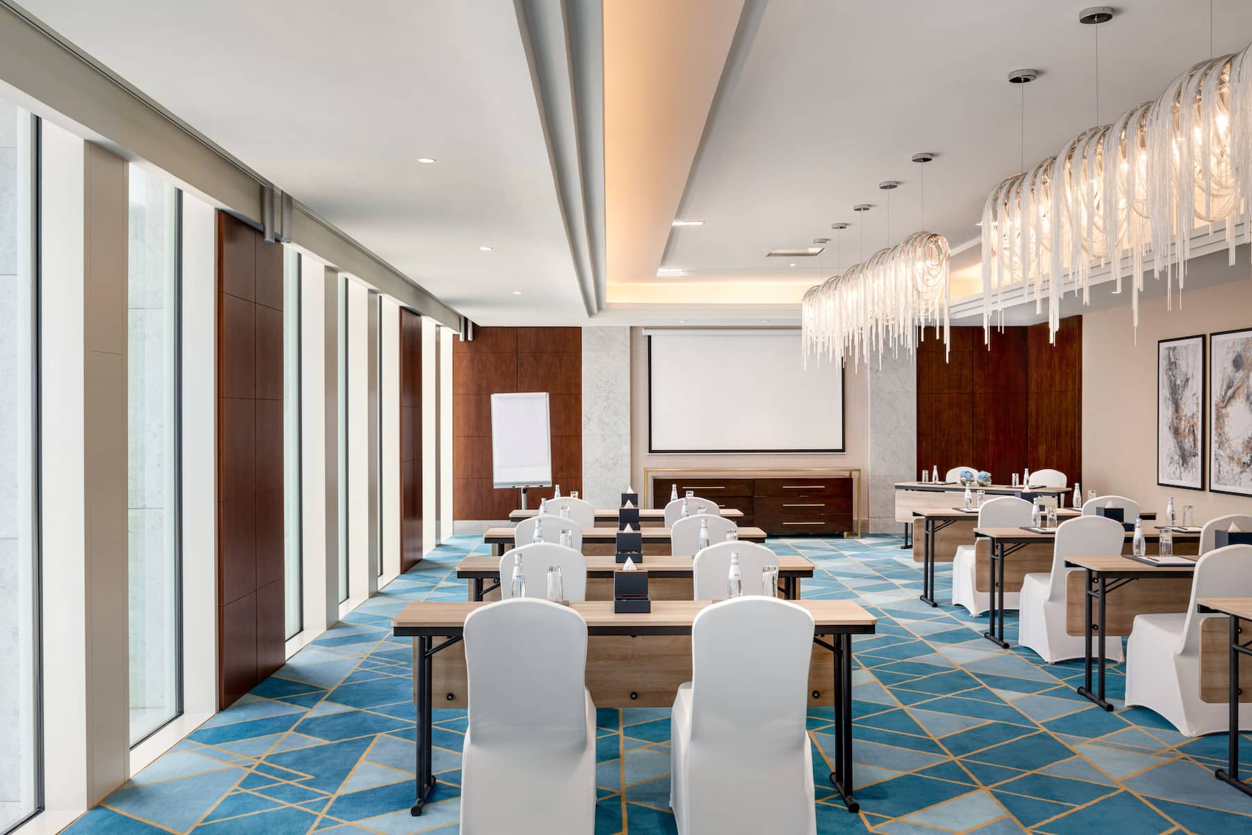 Classroom meeting room at Wyndham Grand Doha West Bay Beach in Doha, Other than US/Canada