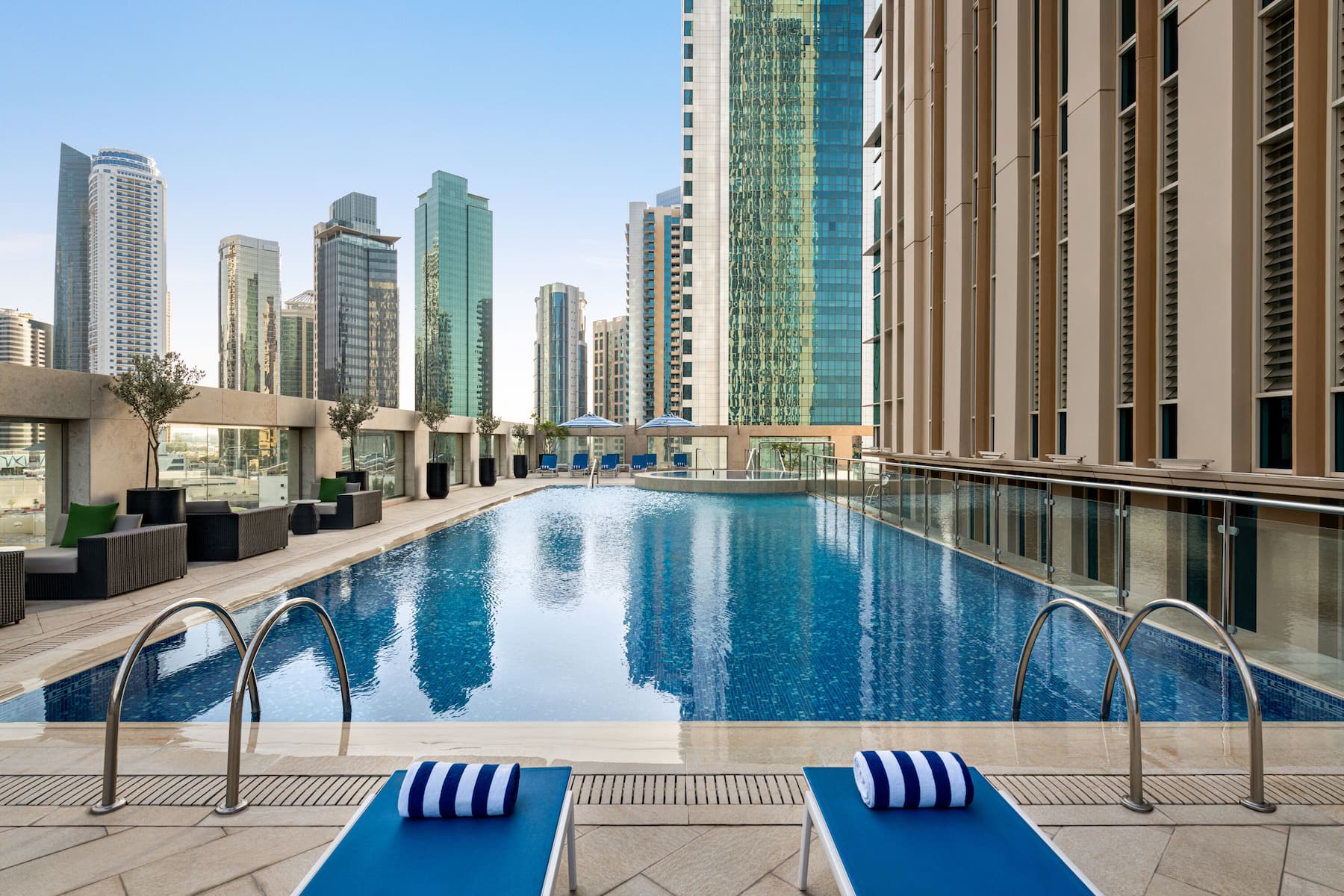 Family pool at the Wyndham Grand Doha West Bay Beach in Doha, Other than US/Canada