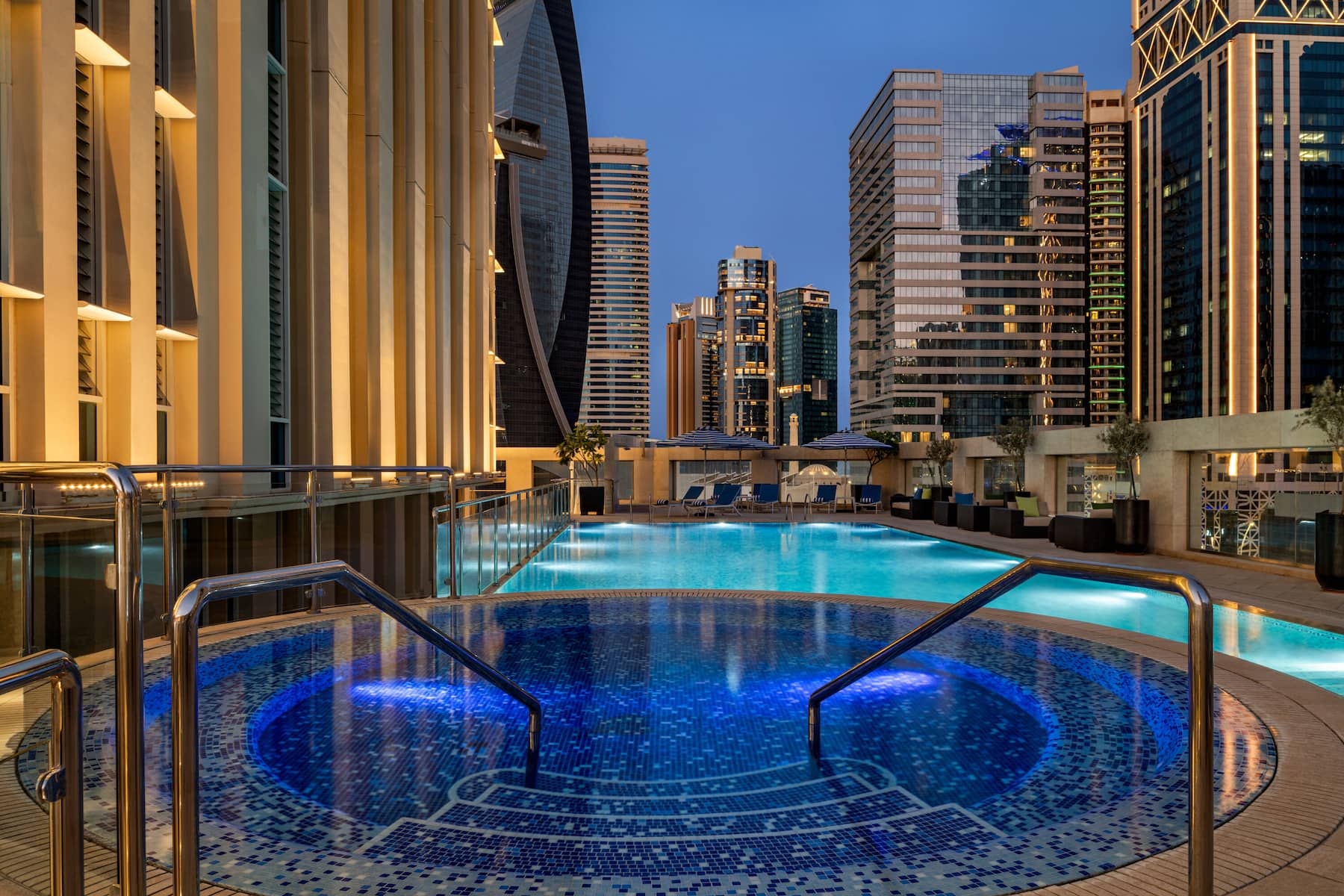 Family pool at the Wyndham Grand Doha West Bay Beach in Doha, Other than US/Canada