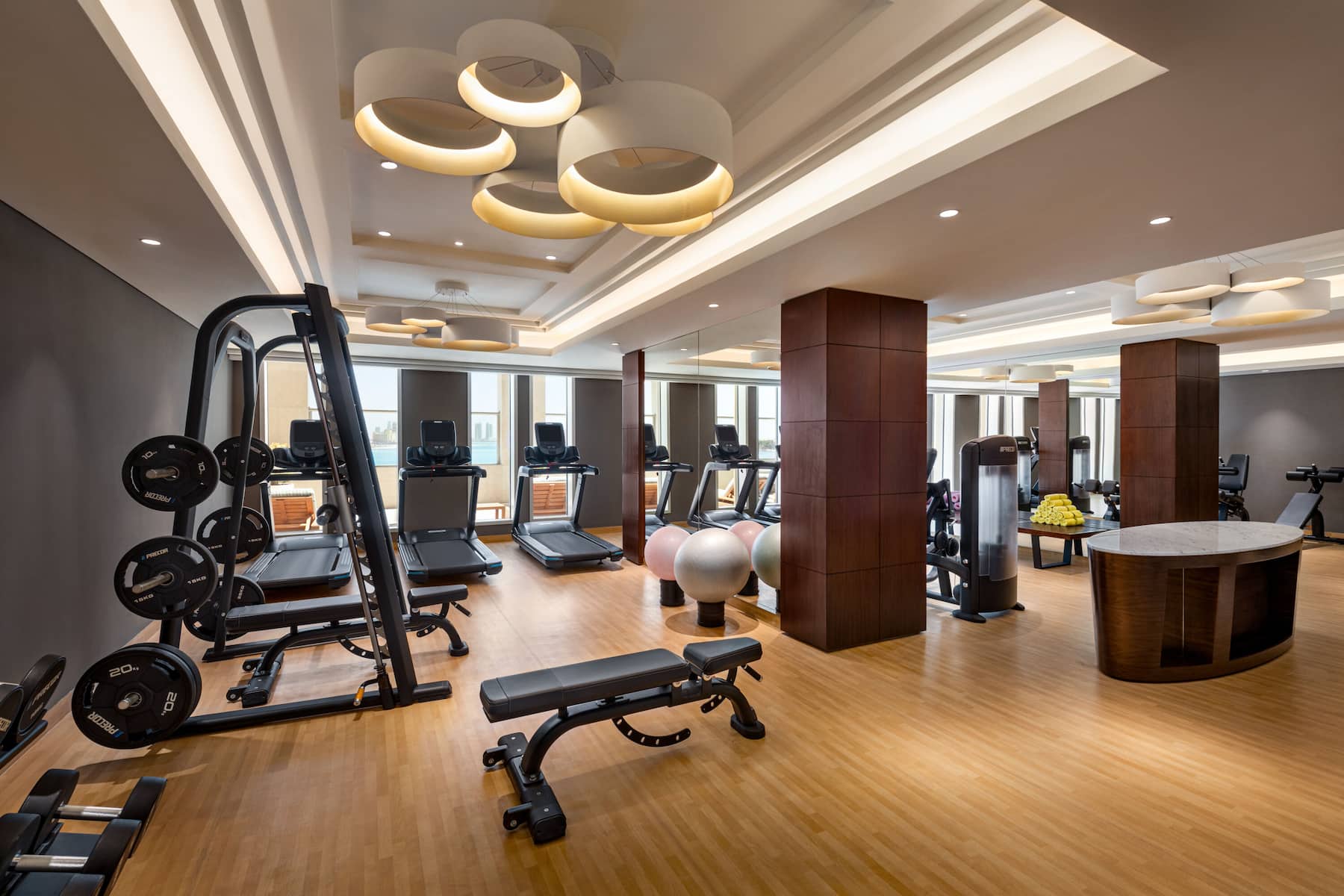 Fitness room at Wyndham Grand Doha West Bay Beach in Doha, Other than US/Canada
