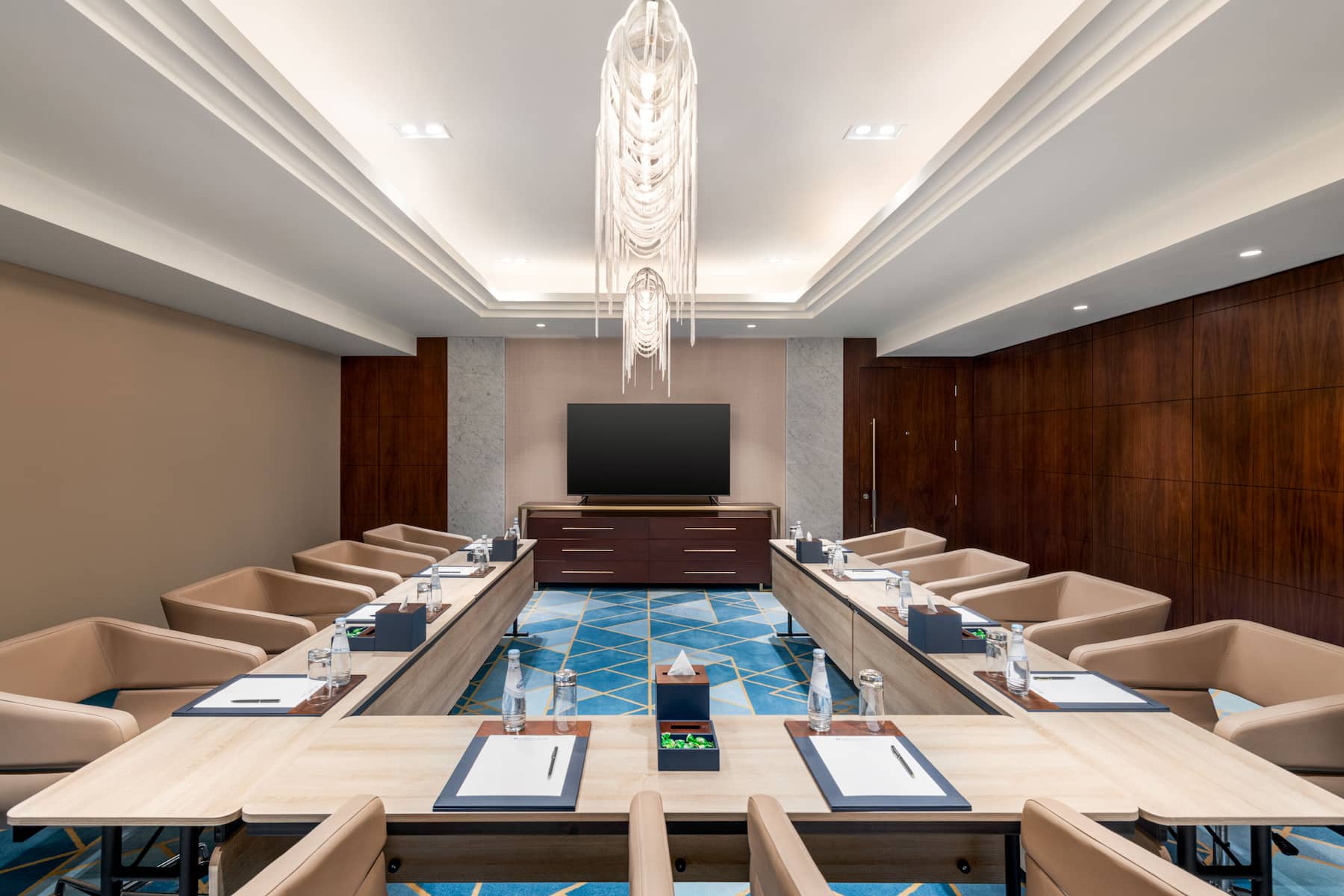 U-shape meeting room at Wyndham Grand Doha West Bay Beach in Doha, Other than US/Canada