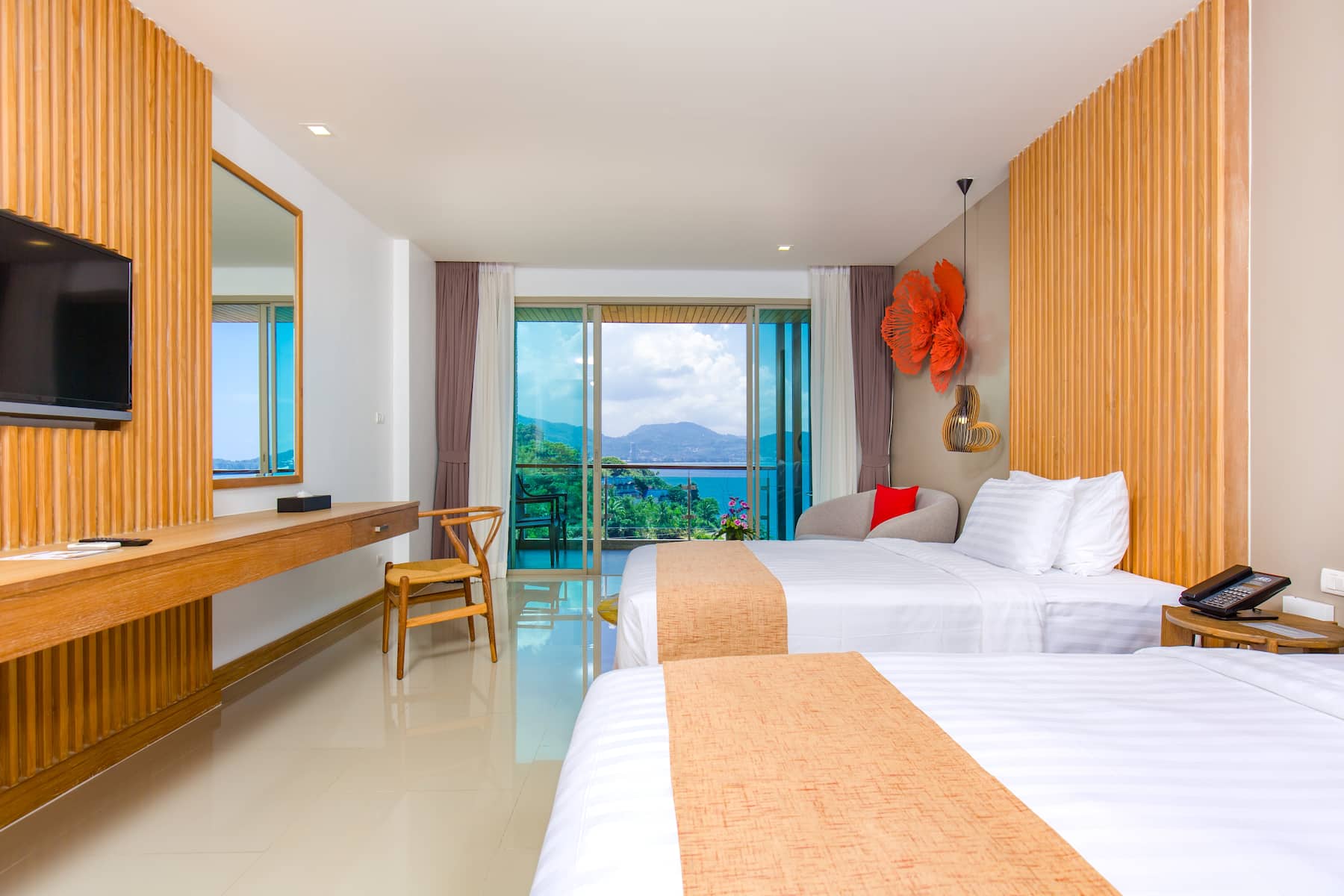 Guest room at the Wyndham Grand Phuket Kalim Bay in Phuket, Other than US/Canada