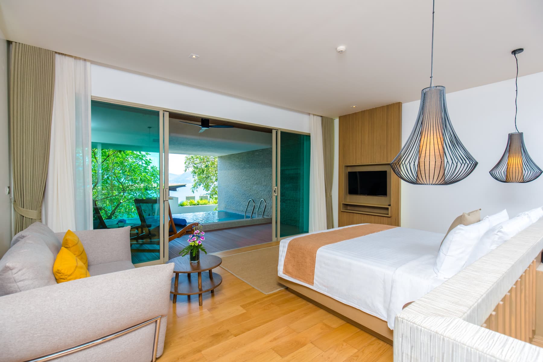 Guest room at the Wyndham Grand Phuket Kalim Bay in Phuket, Other than US/Canada