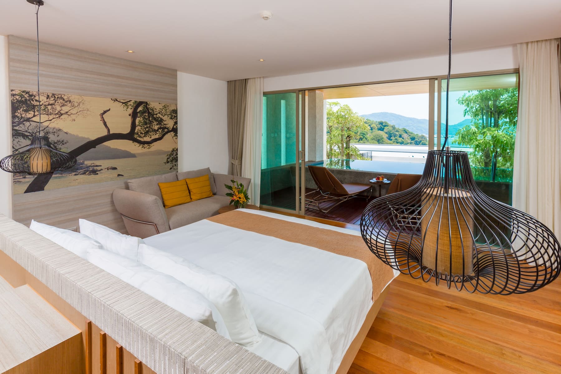 Guest room at the Wyndham Grand Phuket Kalim Bay in Phuket, Other than US/Canada