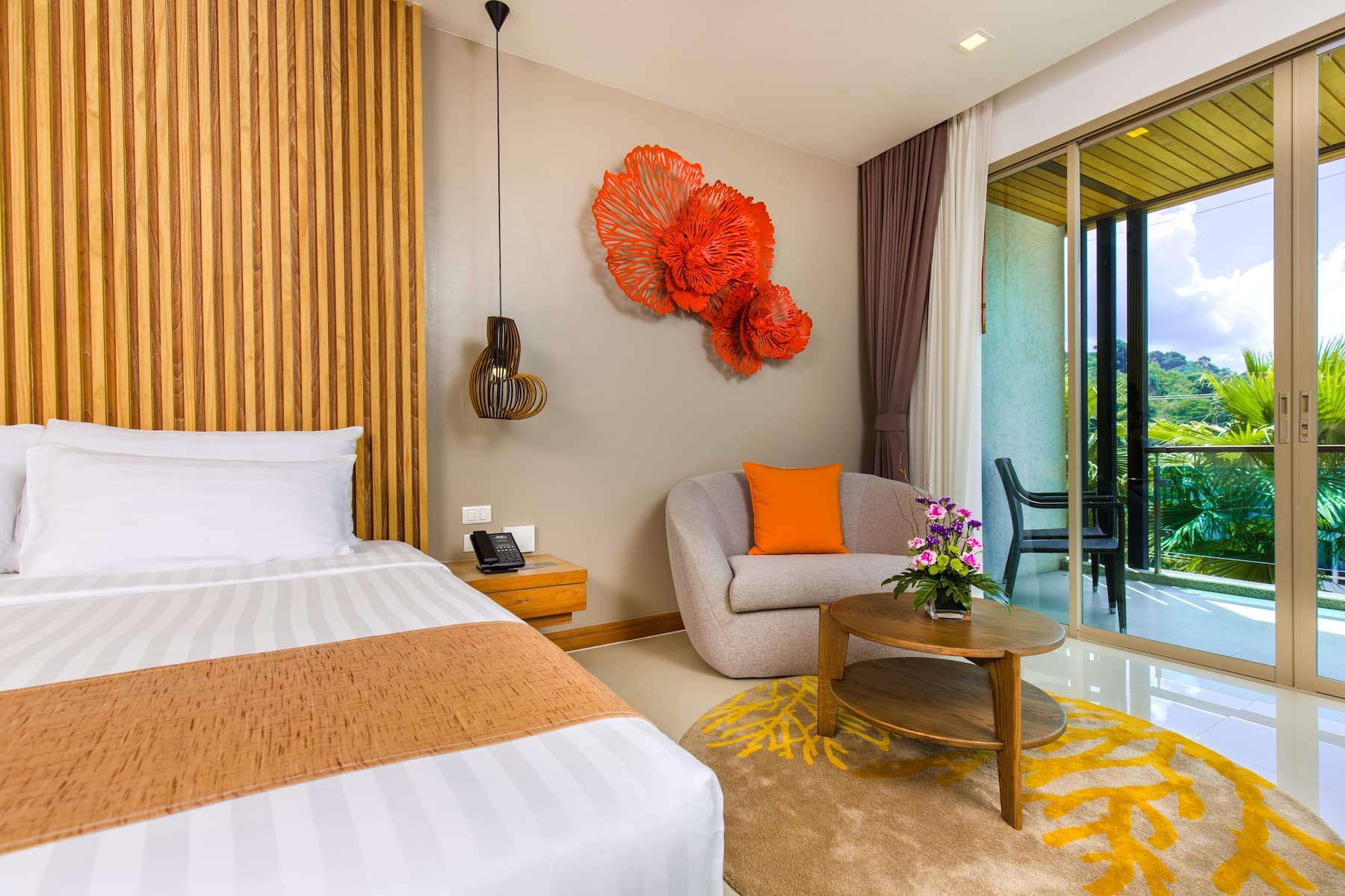 Guest room at the Wyndham Grand Phuket Kalim Bay in Phuket, Other than US/Canada