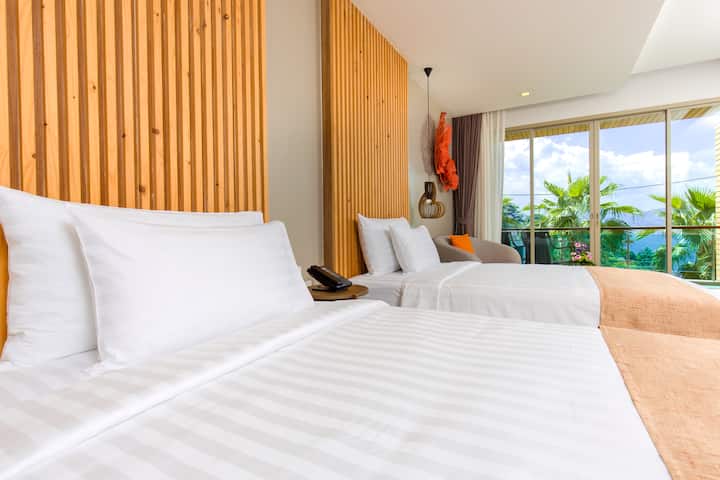 Guest room at the Wyndham Grand Phuket Kalim Bay in Phuket, Other than US/Canada