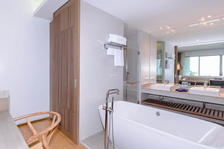 Guest room at the Wyndham Grand Phuket Kalim Bay in Phuket, Other than US/Canada