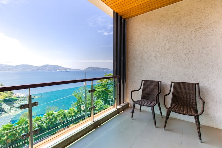 Guest room at the Wyndham Grand Phuket Kalim Bay in Phuket, Other than US/Canada