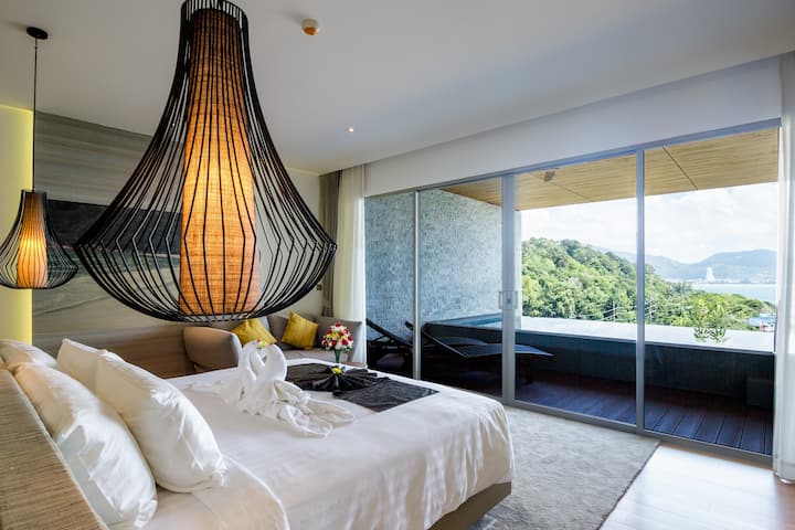 Guest room at the Wyndham Grand Phuket Kalim Bay in Phuket, Other than US/Canada