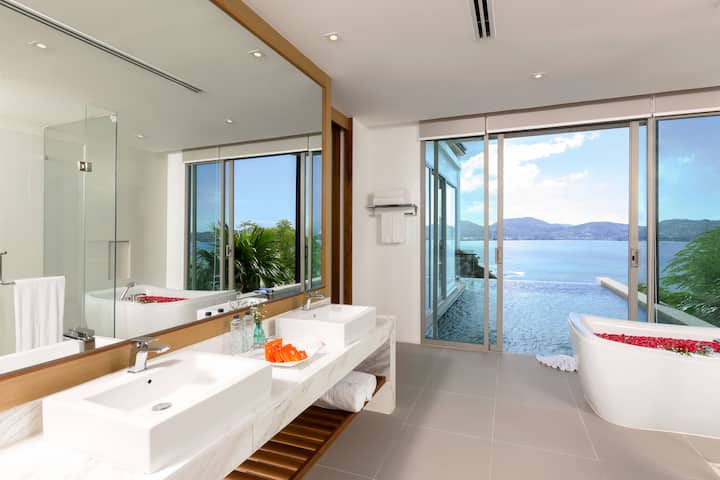 Guest room at the Wyndham Grand Phuket Kalim Bay in Phuket, Other than US/Canada
