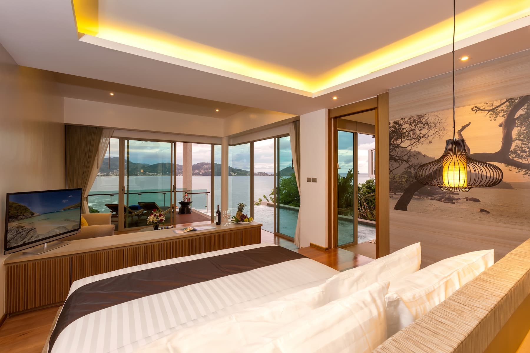 Guest room at the Wyndham Grand Phuket Kalim Bay in Phuket, Other than US/Canada