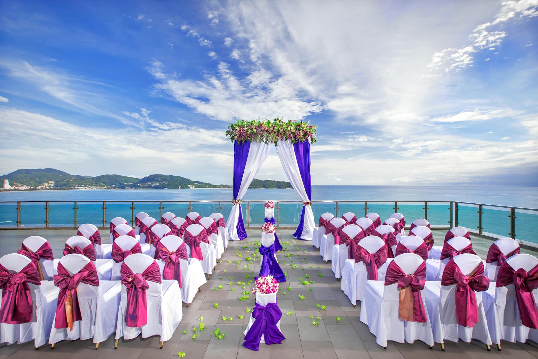 Wyndham Grand Phuket Kalim Bay ballroom wedding in Phuket, Other than US/Canada