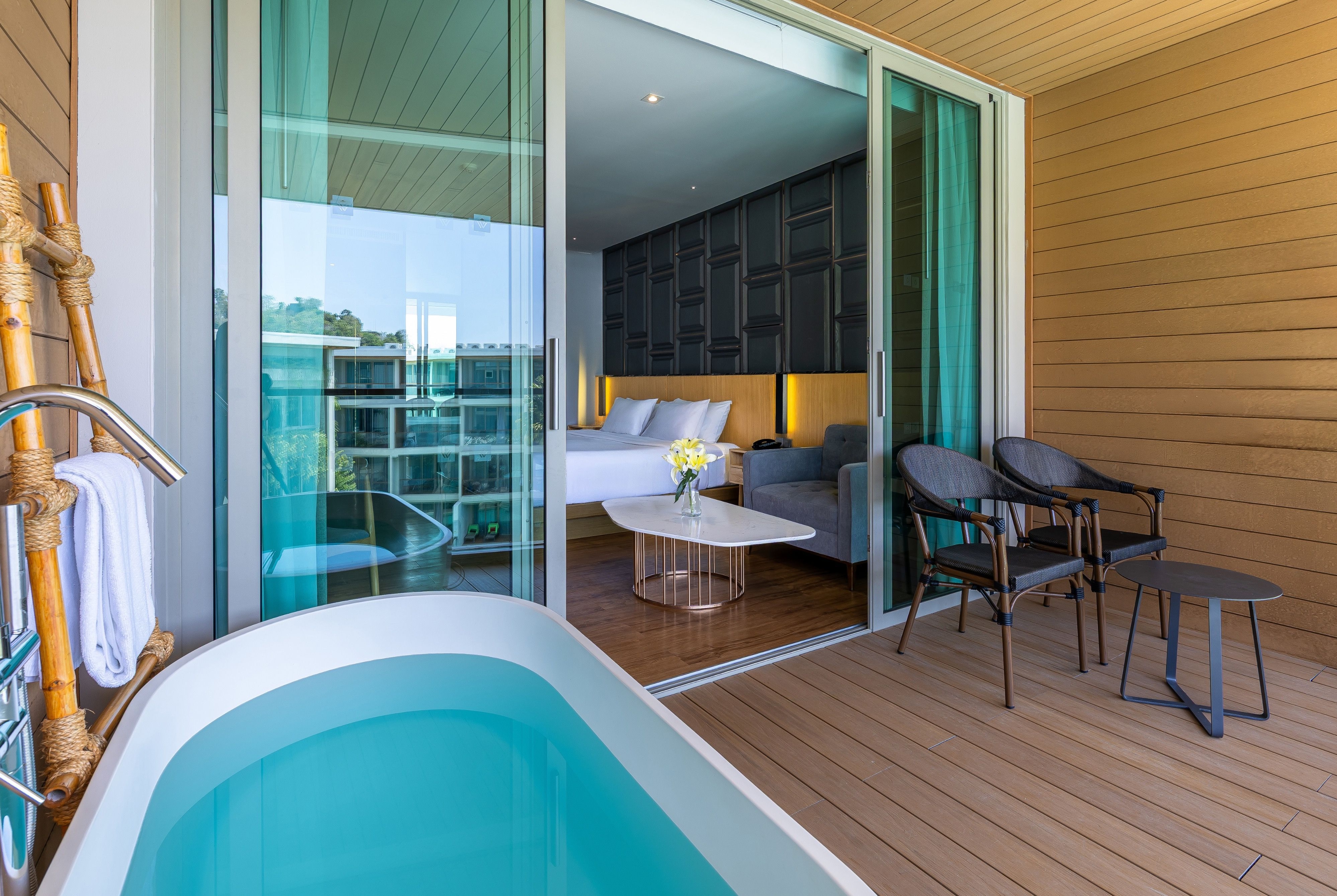 Guest room at the Wyndham Grand Nai Harn Beach Phuket in Phuket, Other than US/Canada